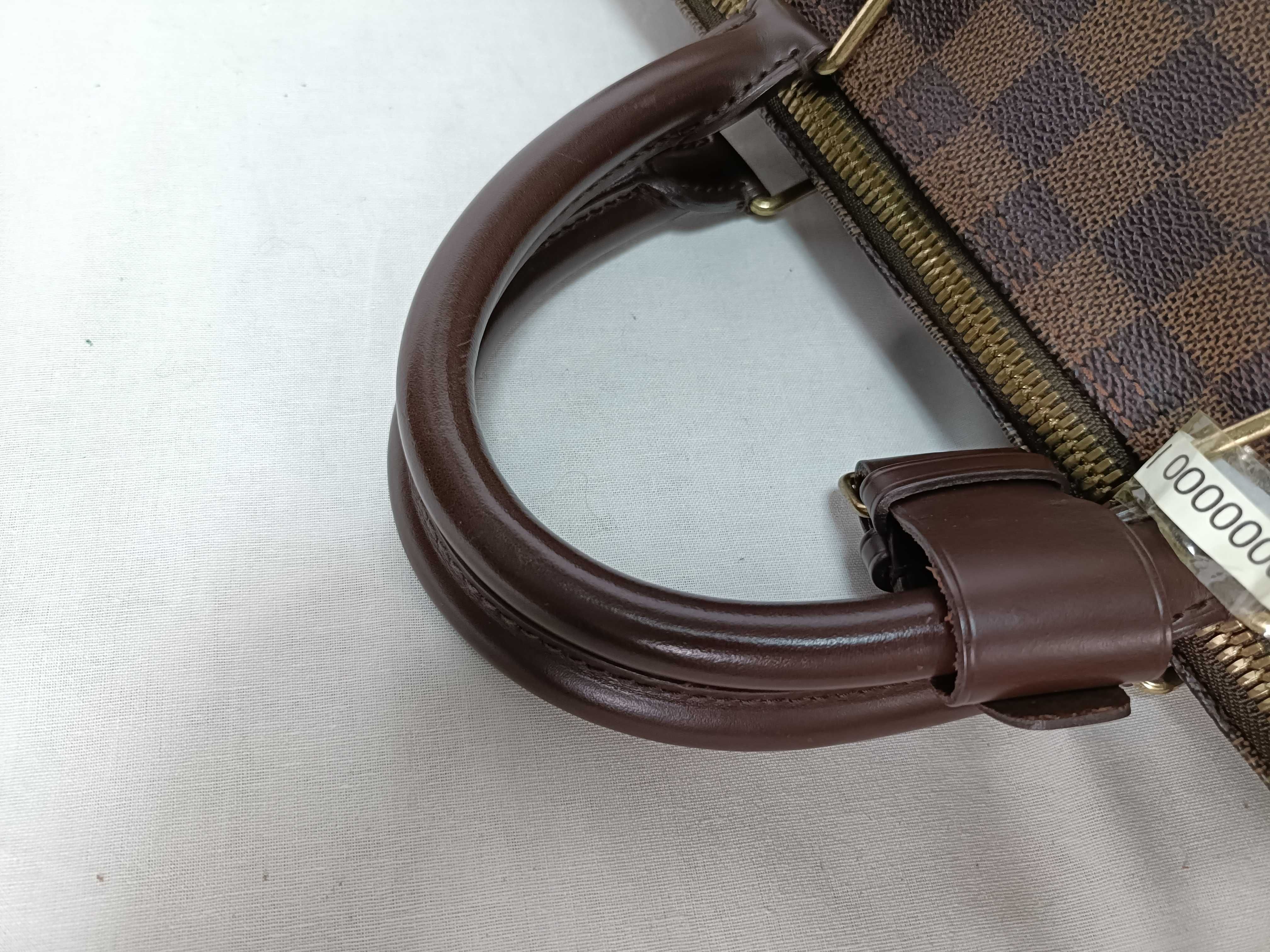 PH- Damier Ebene Bandouliere Keepall 55 Travel Bag Brown Canvas Boston Bag — view 6