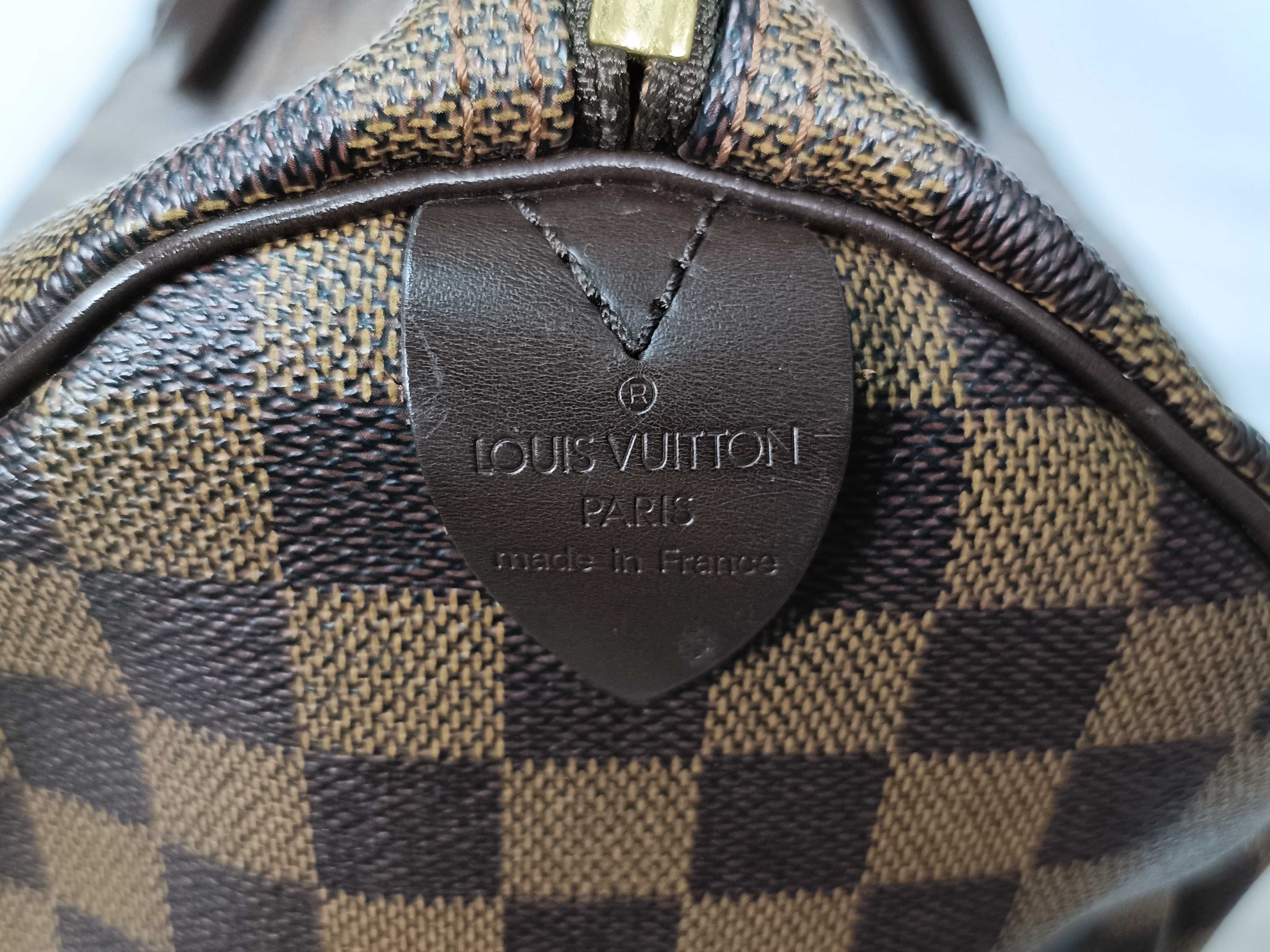 PH- Damier Ebene Bandouliere Keepall 55 Travel Bag Brown Canvas Boston Bag — view 9