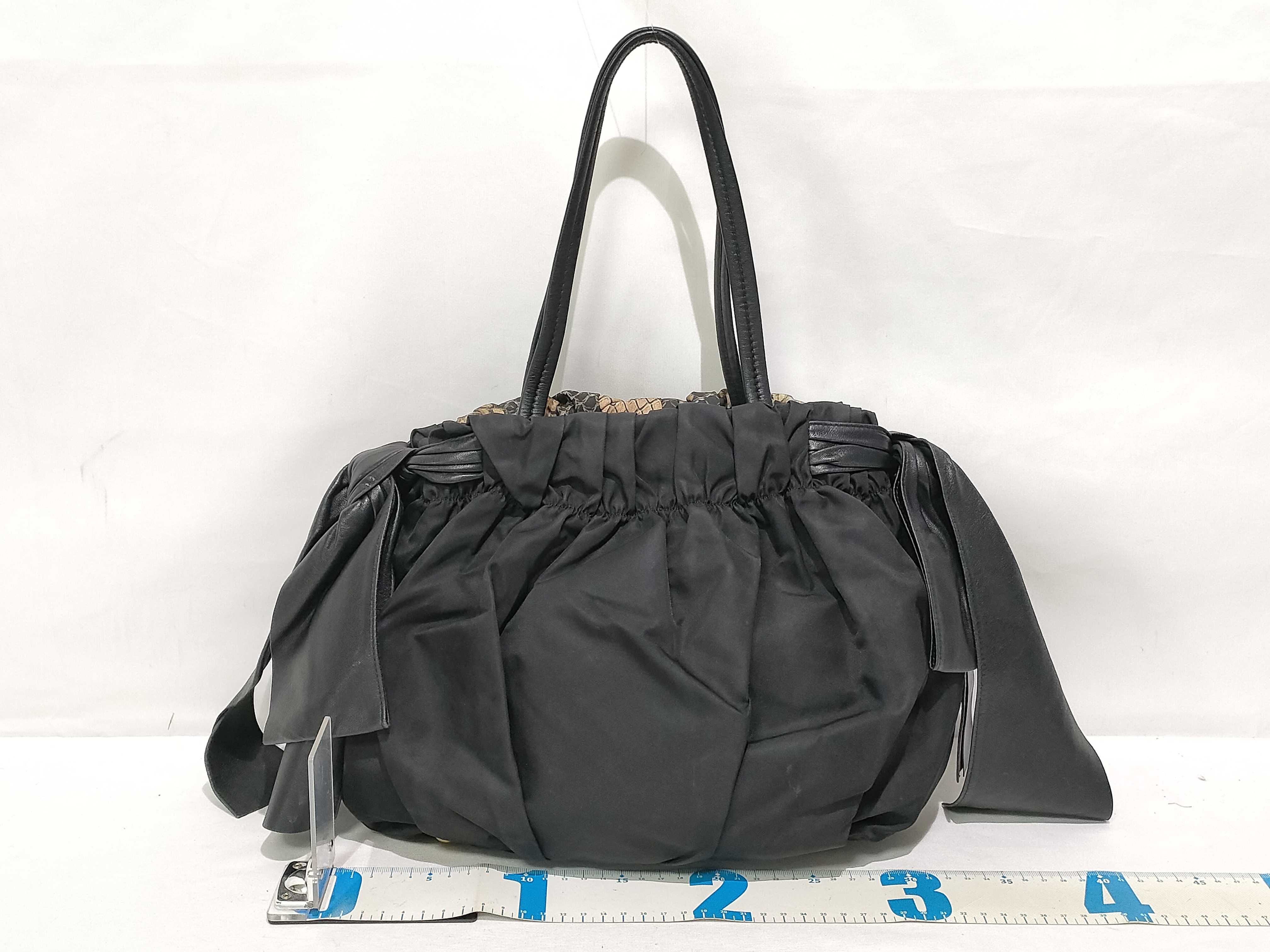 Nylon Tote Black Tote Bag — view 2