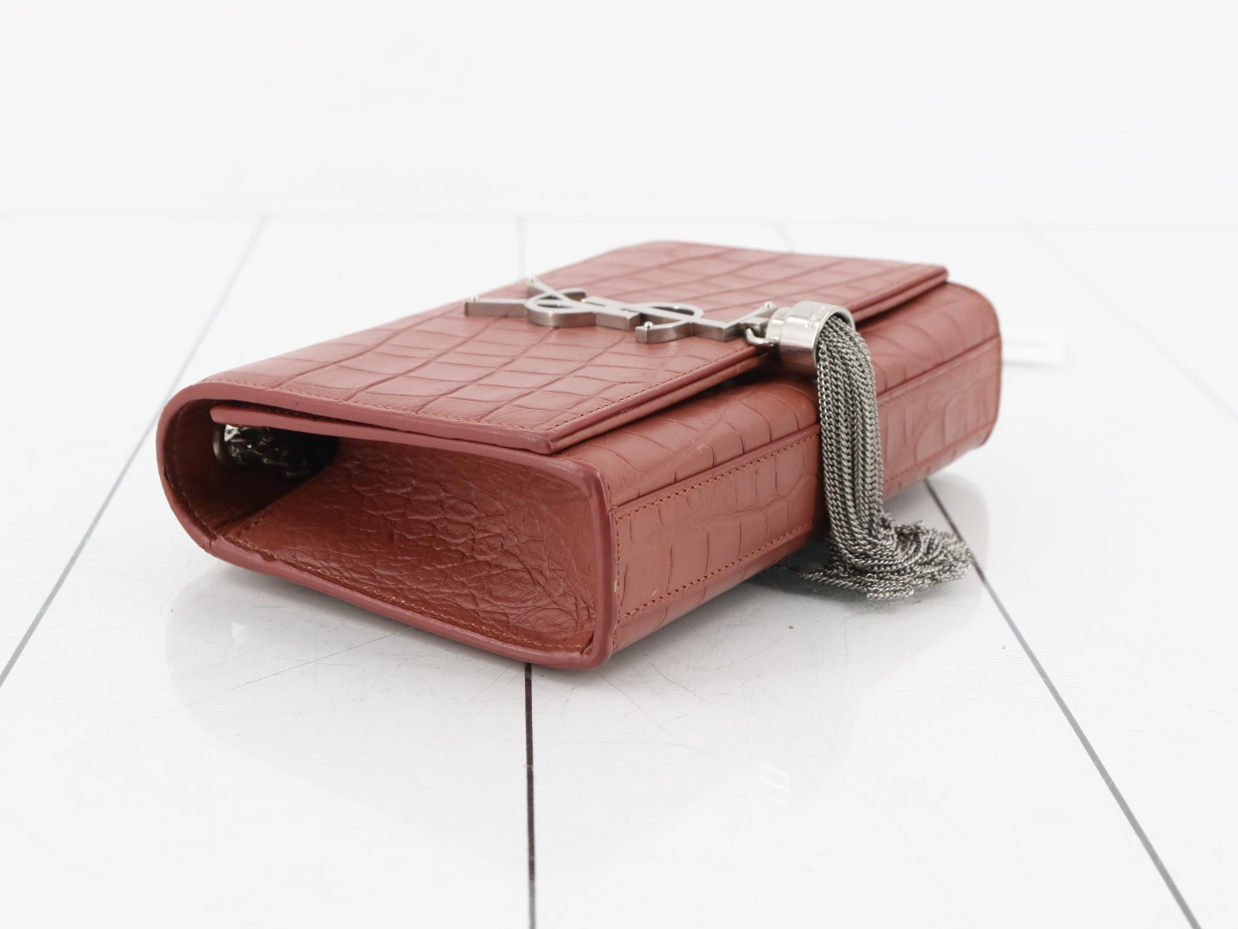 Kate Crocodile Shoulder Bag — view 5
