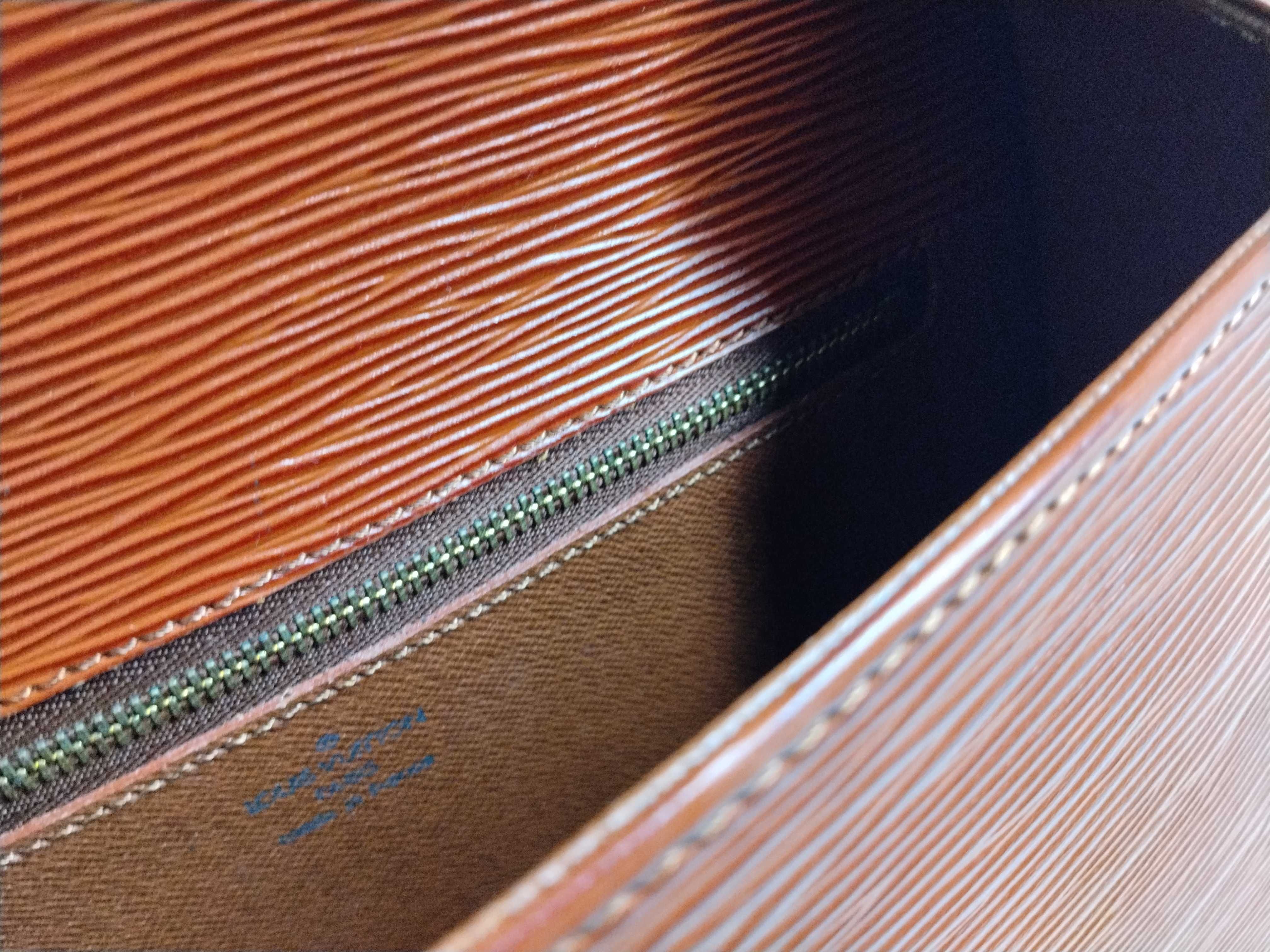 Epi Saint Cloud Shoulder Bag, Crossbody Leather, Kenya Brown Shoulder Bag — view 13