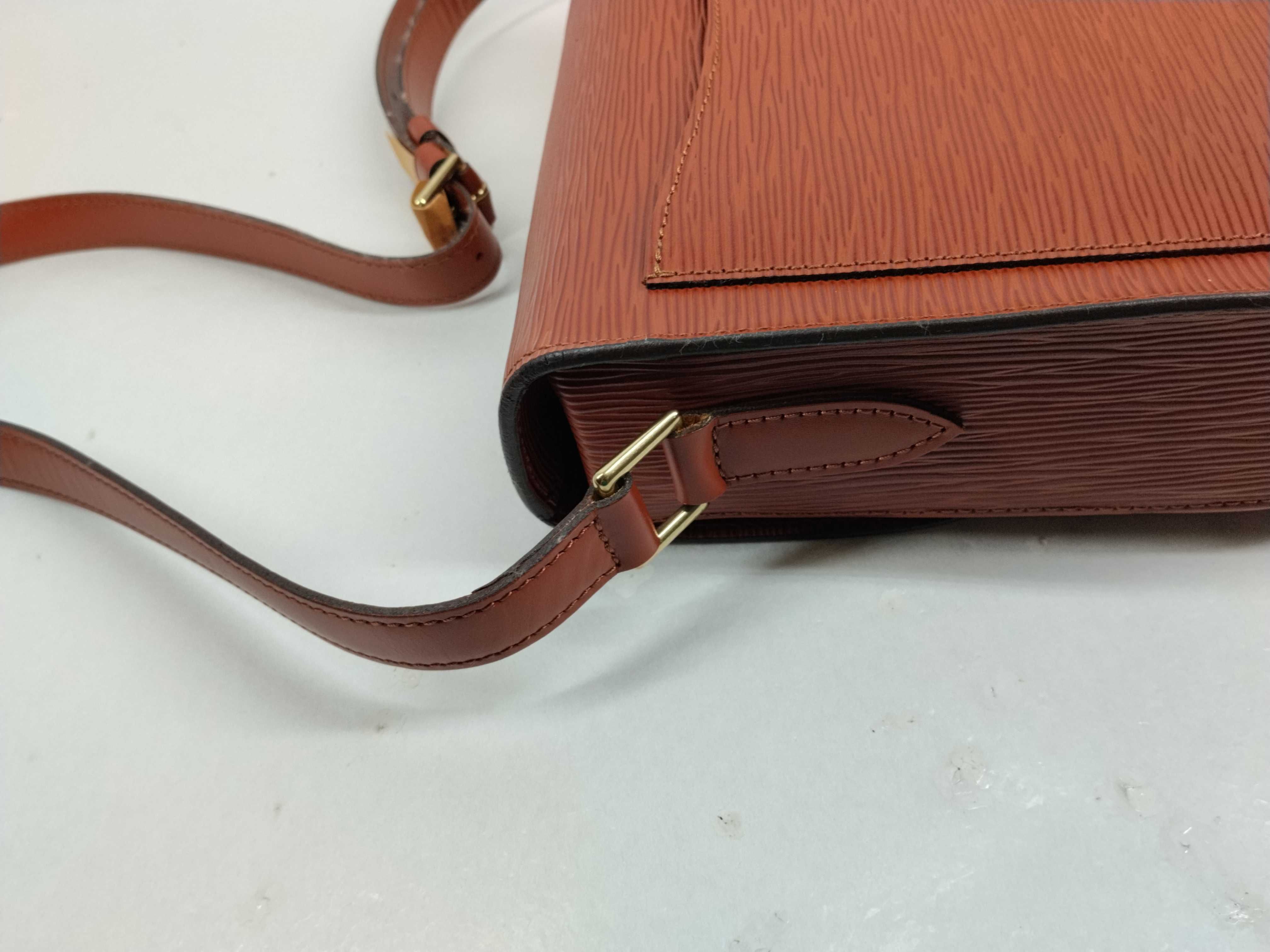 Epi Saint Cloud Shoulder Bag, Crossbody Leather, Kenya Brown Shoulder Bag — view 4