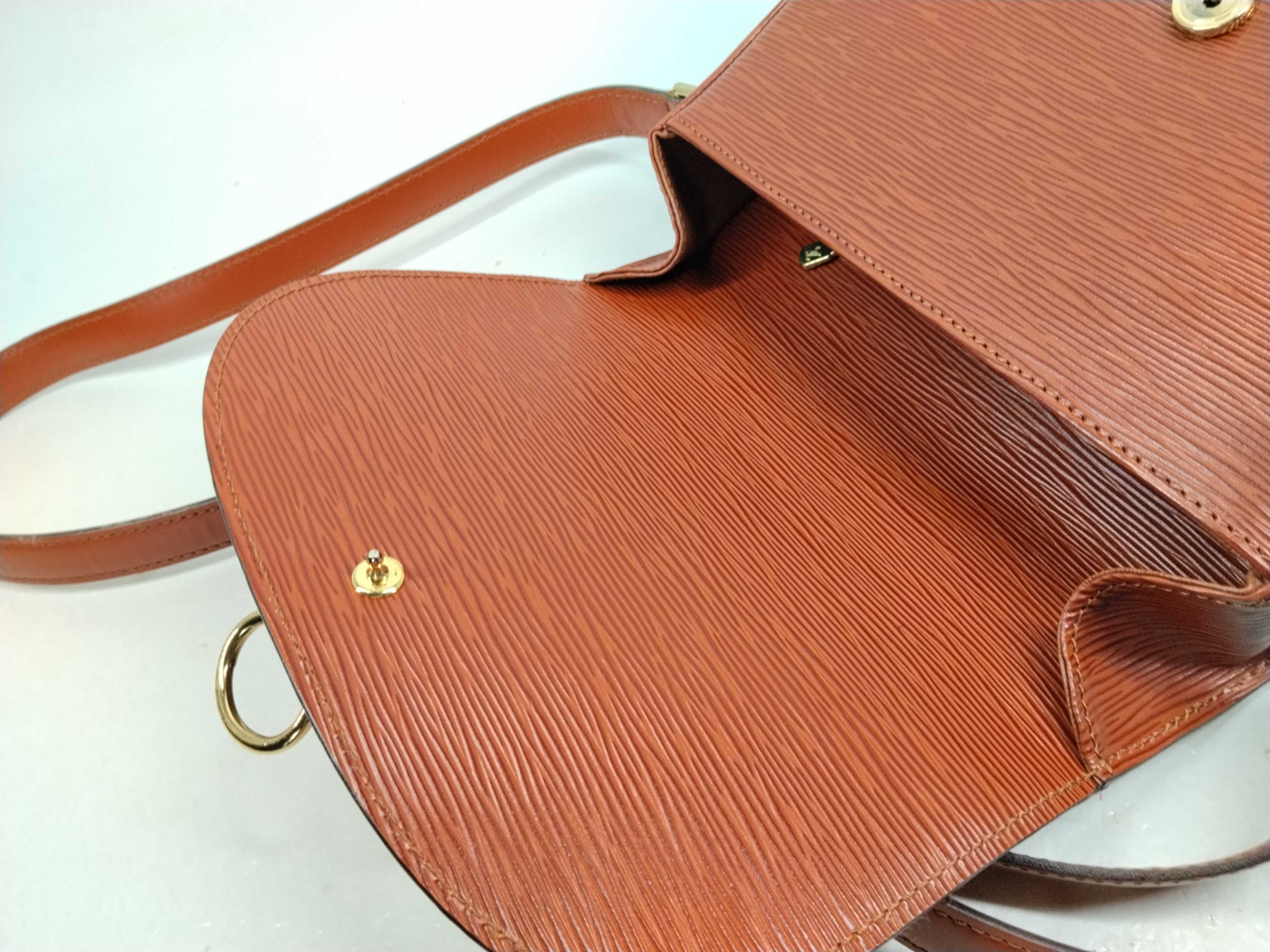 Epi Saint Cloud Shoulder Bag, Crossbody Leather, Kenya Brown Shoulder Bag — view 8