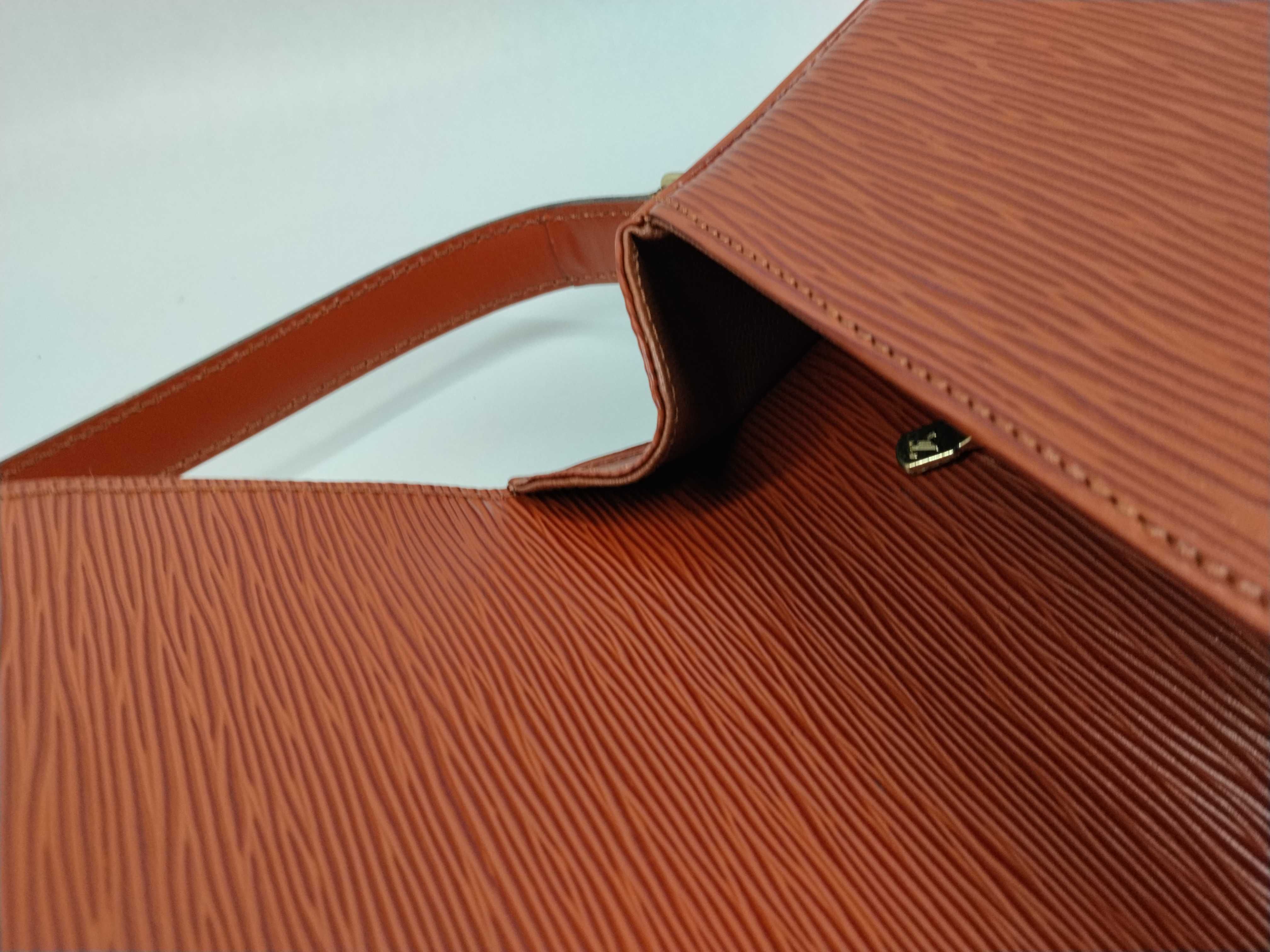 Epi Saint Cloud Shoulder Bag, Crossbody Leather, Kenya Brown Shoulder Bag — view 9