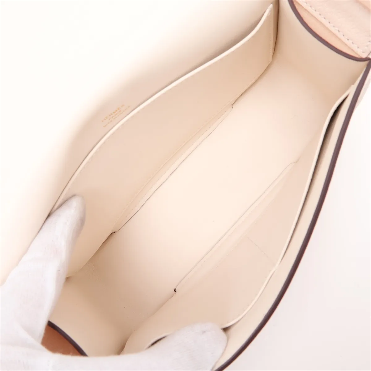 [Individually packaged] Hermes Geta Chevre Nata Gold Hardware B: 2023 — view 6