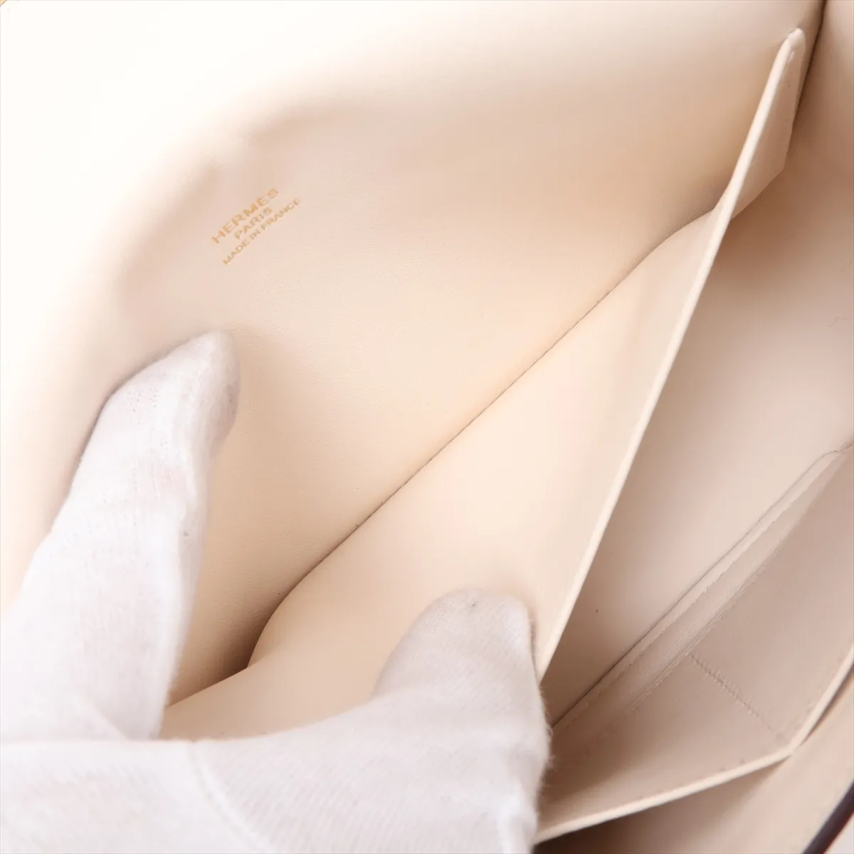 [Individually packaged] Hermes Geta Chevre Nata Gold Hardware B: 2023 — view 7