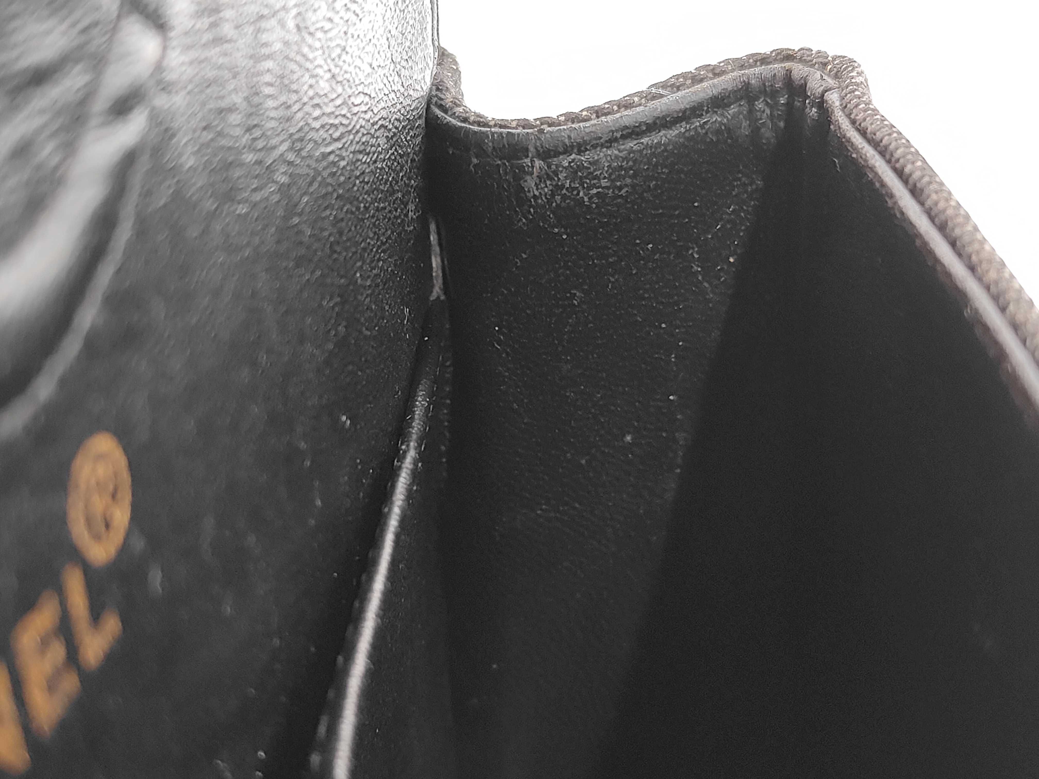 Double Flap Denim Black Shoulder Bag #5 — view 12