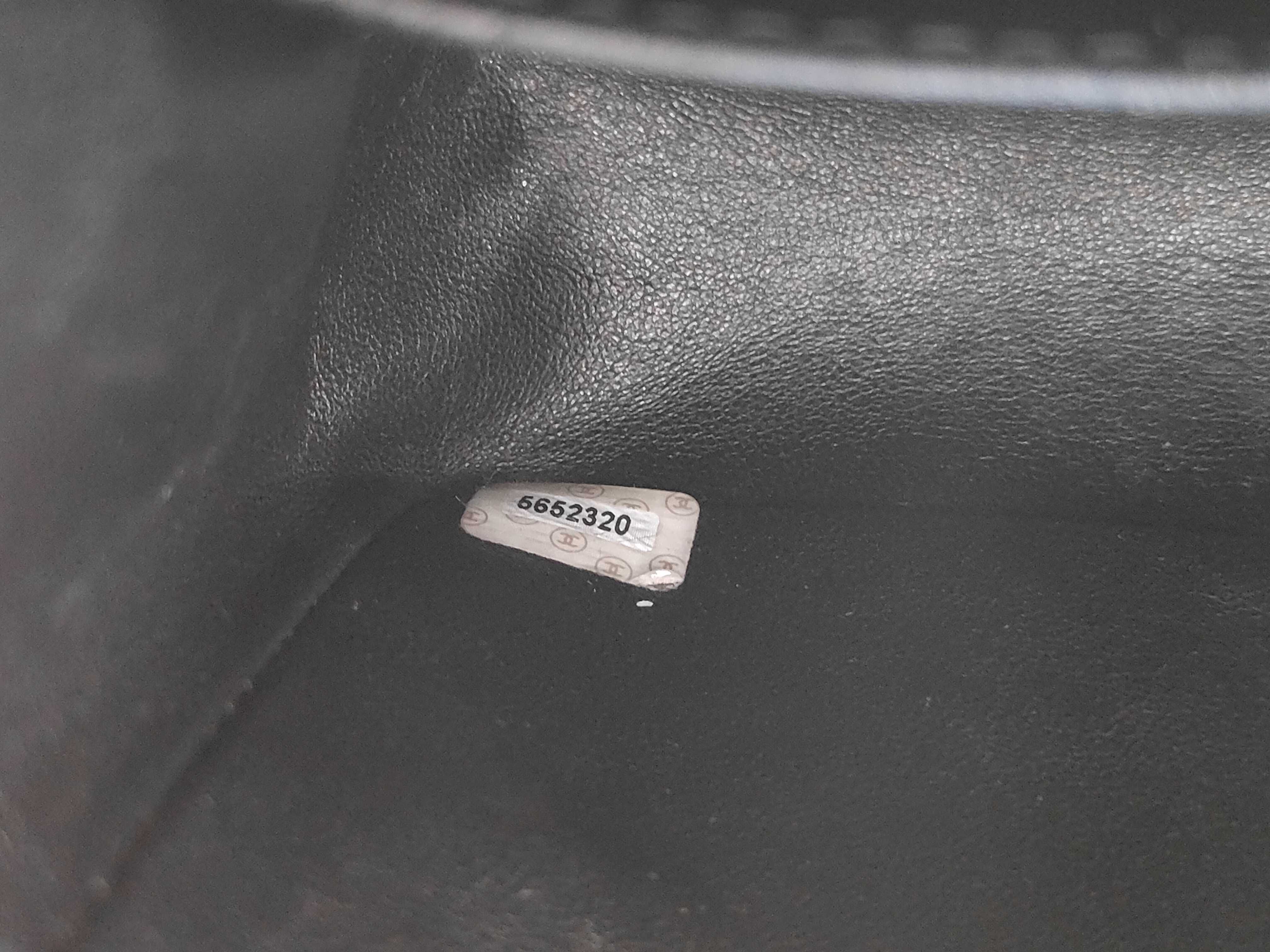 Double Flap Denim Black Shoulder Bag #5 — view 13