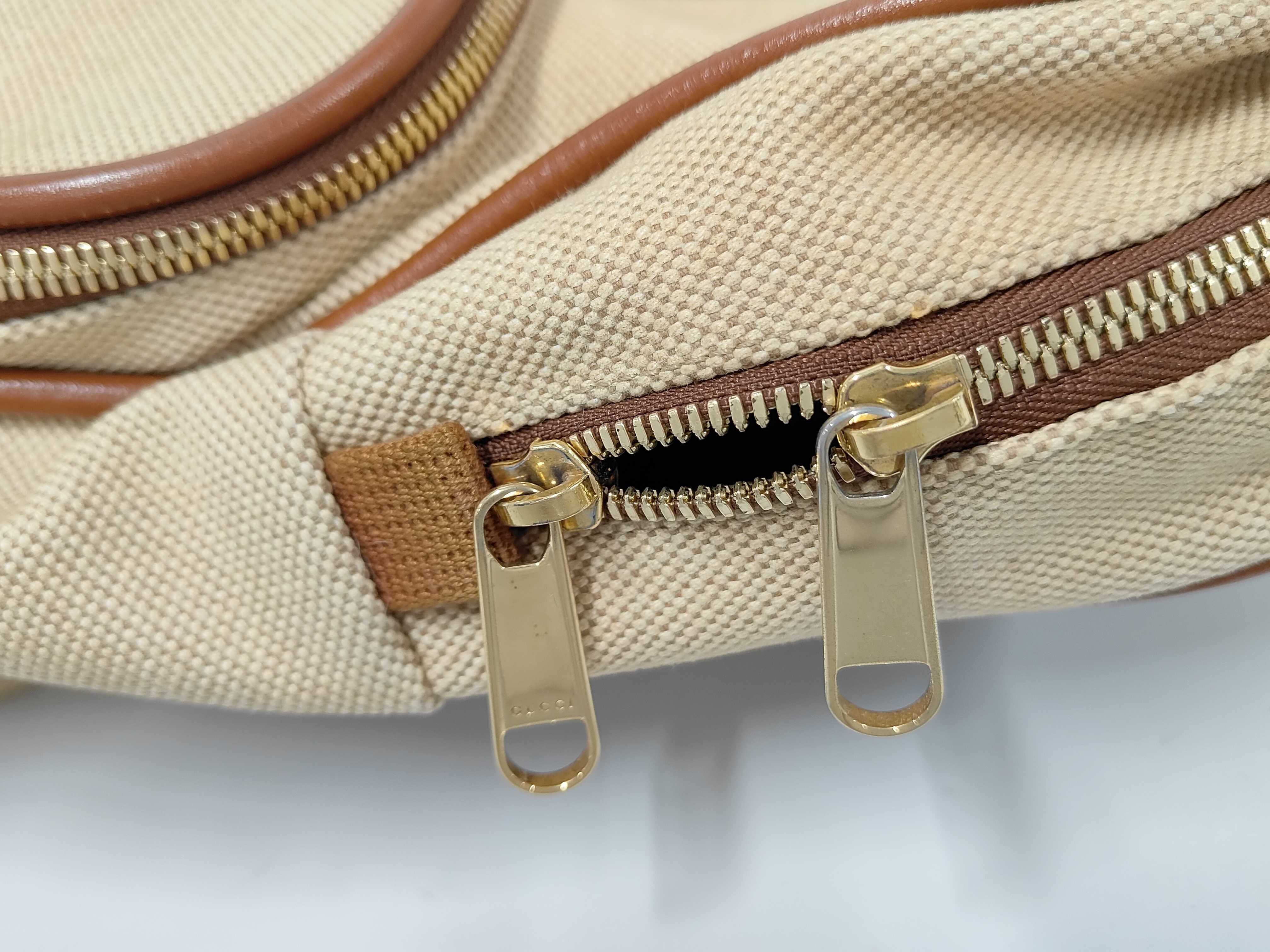 Canvas Backpack, Brown, 575063, All-over print rucksack — view 8