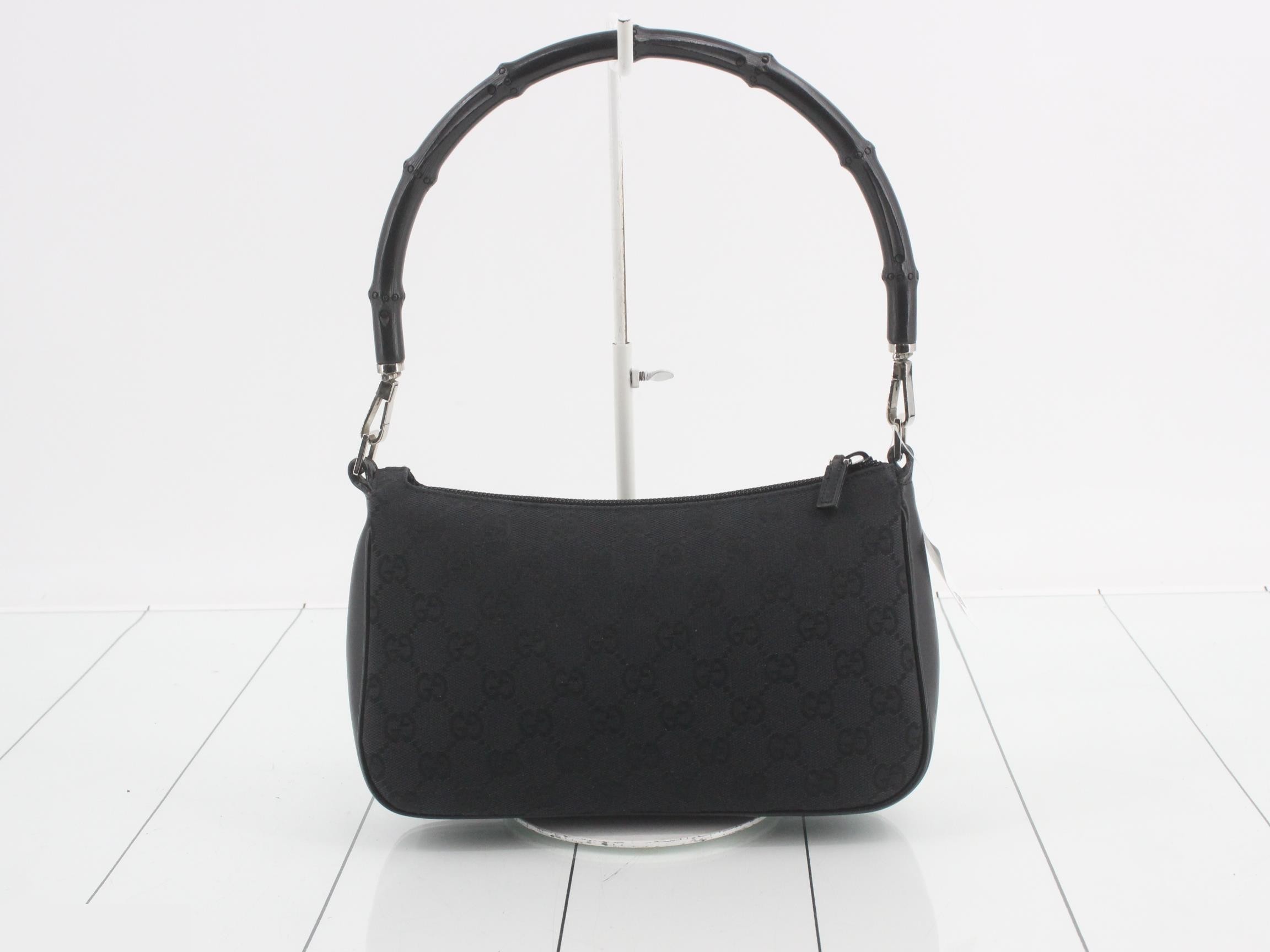 GG Canvas Bamboo Handbag — view 2
