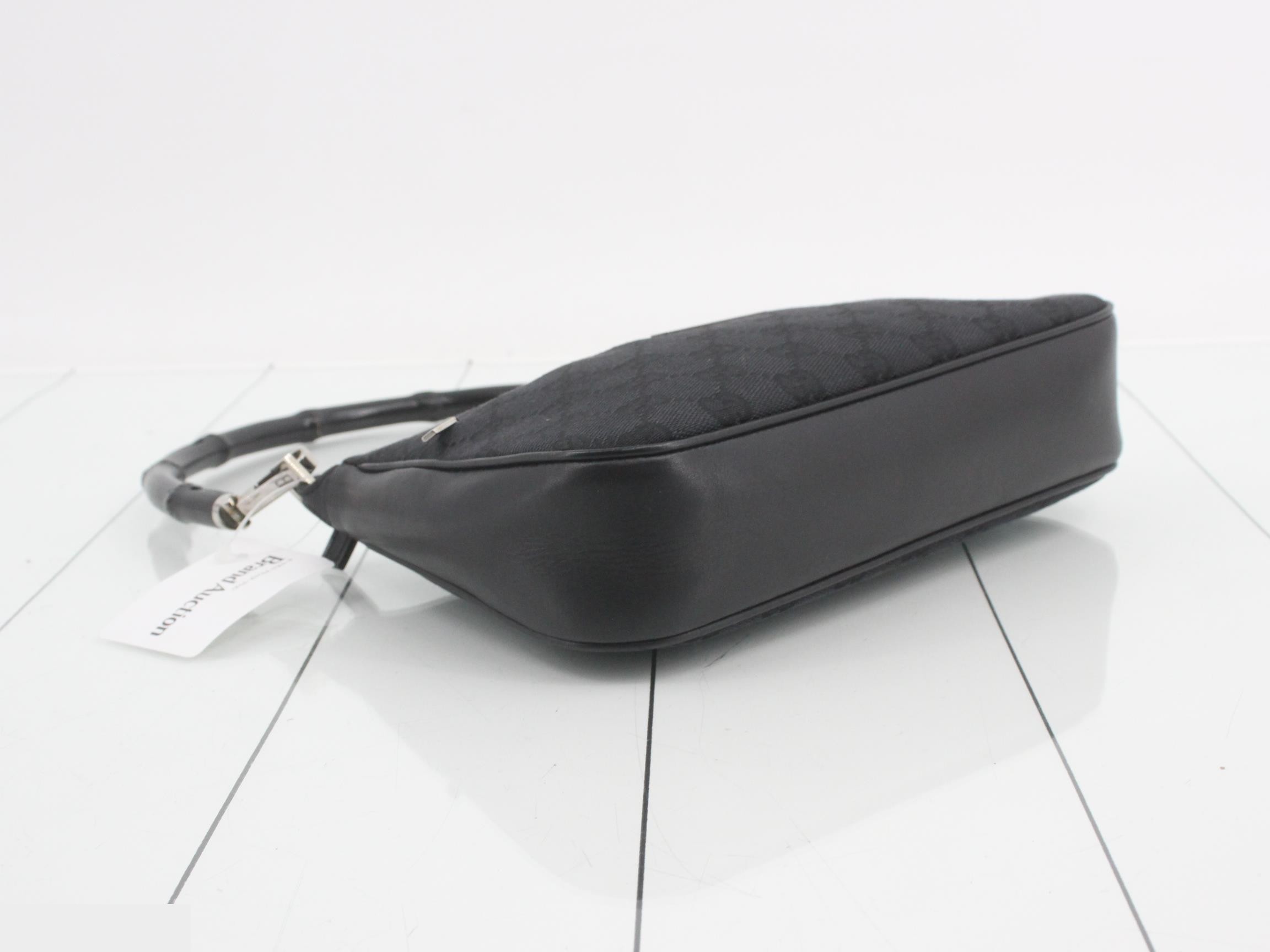 GG Canvas Bamboo Handbag — view 5
