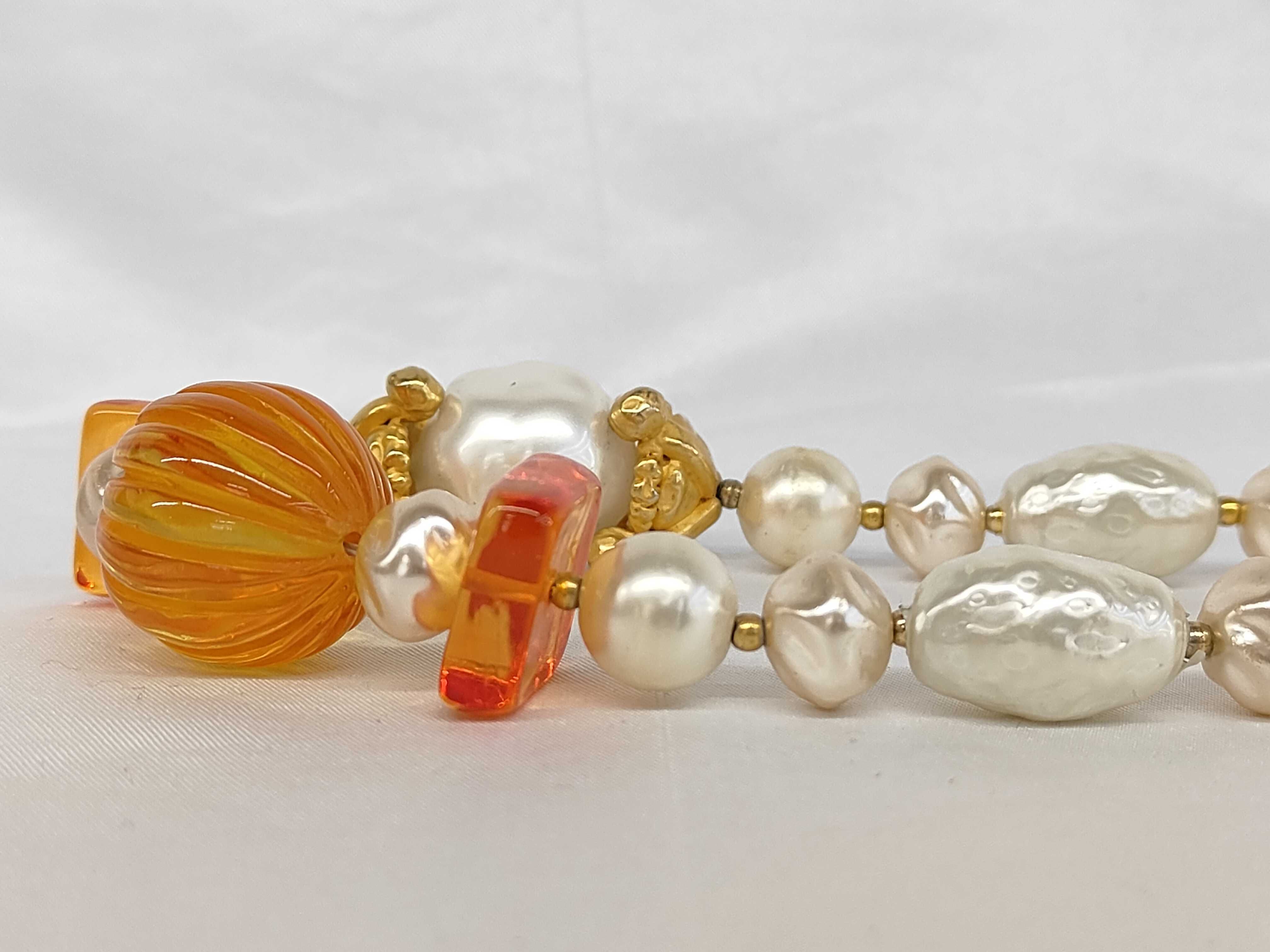 Runway Faux Pearl Long Necklace — view 2