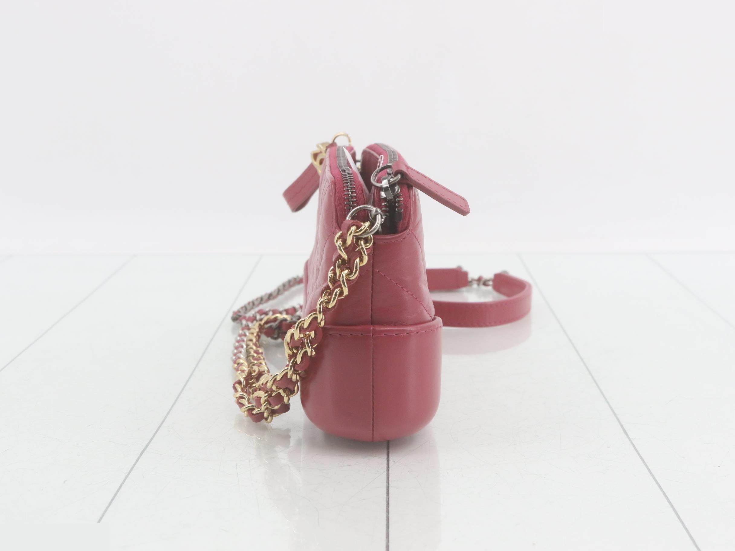 Gabrielle de Chanel Leather Chain Shoulder Bag — view 3