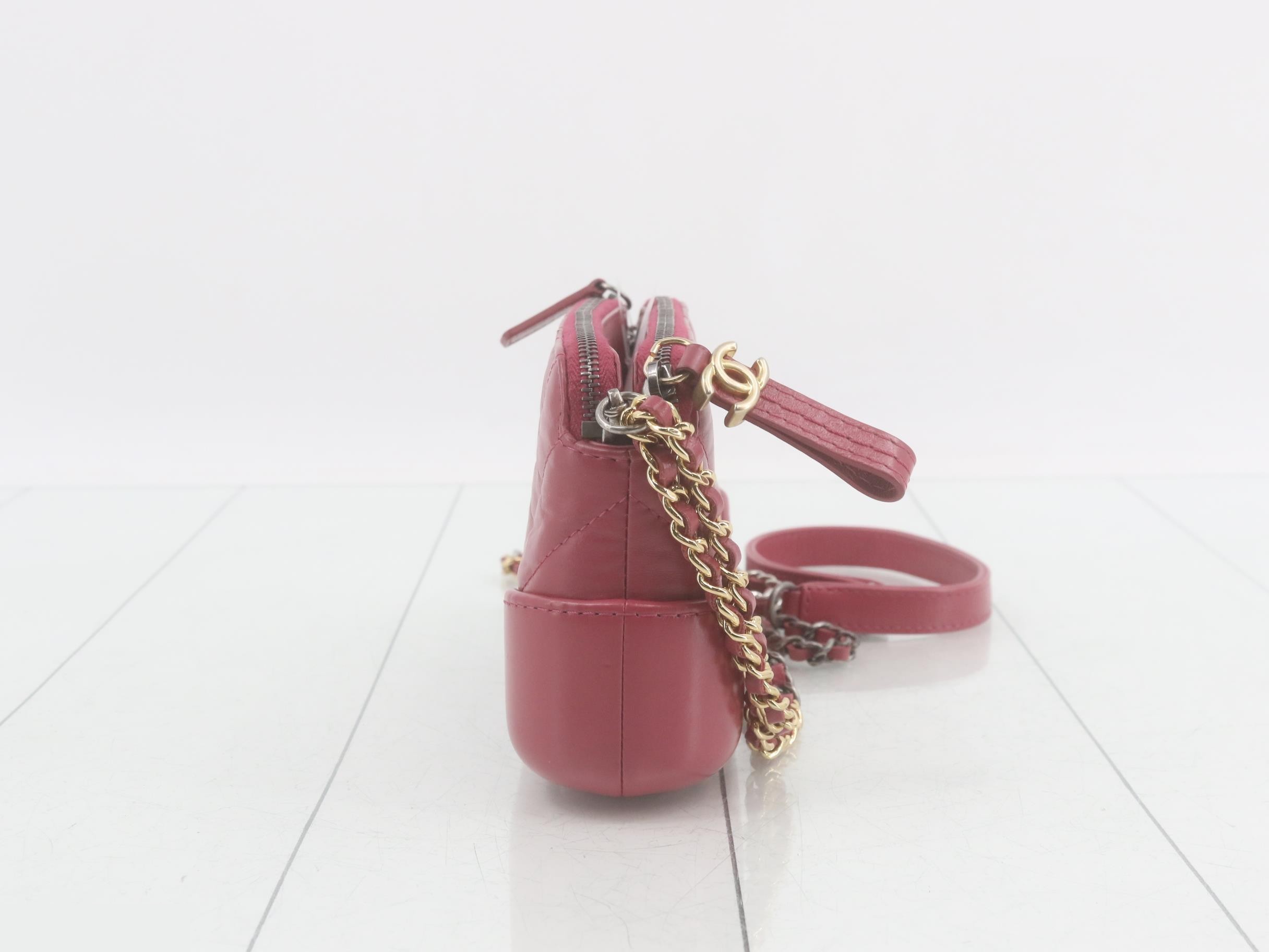 Gabrielle de Chanel Leather Chain Shoulder Bag — view 4