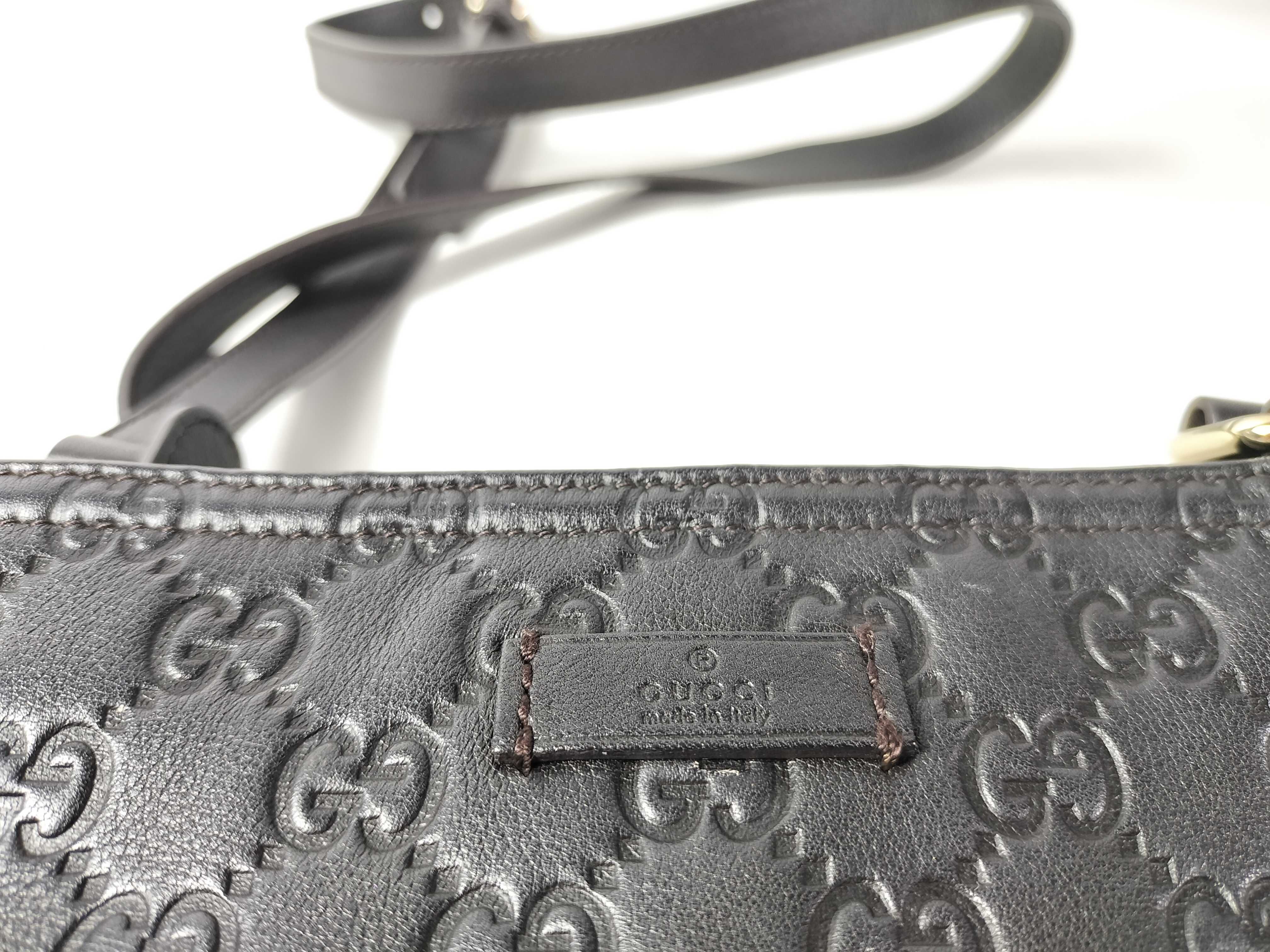 Guccissima Shoulder Bag 201538 Brown Leather Shoulder Bag — view 8