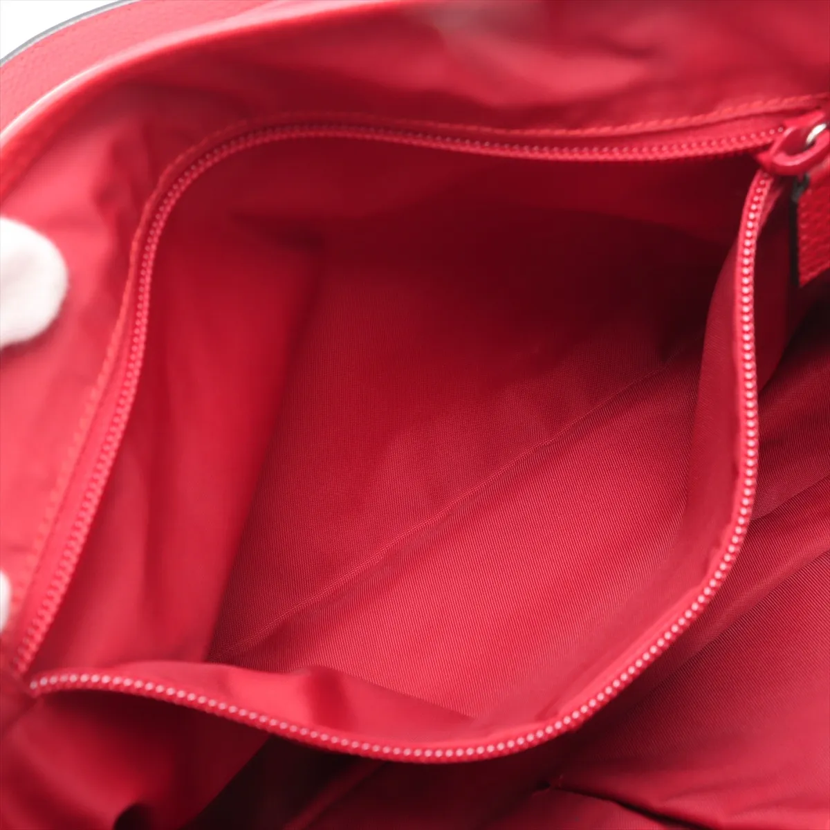 GG Nylon x Leather Shoulder Bag Red 510335 Outlet — view 7