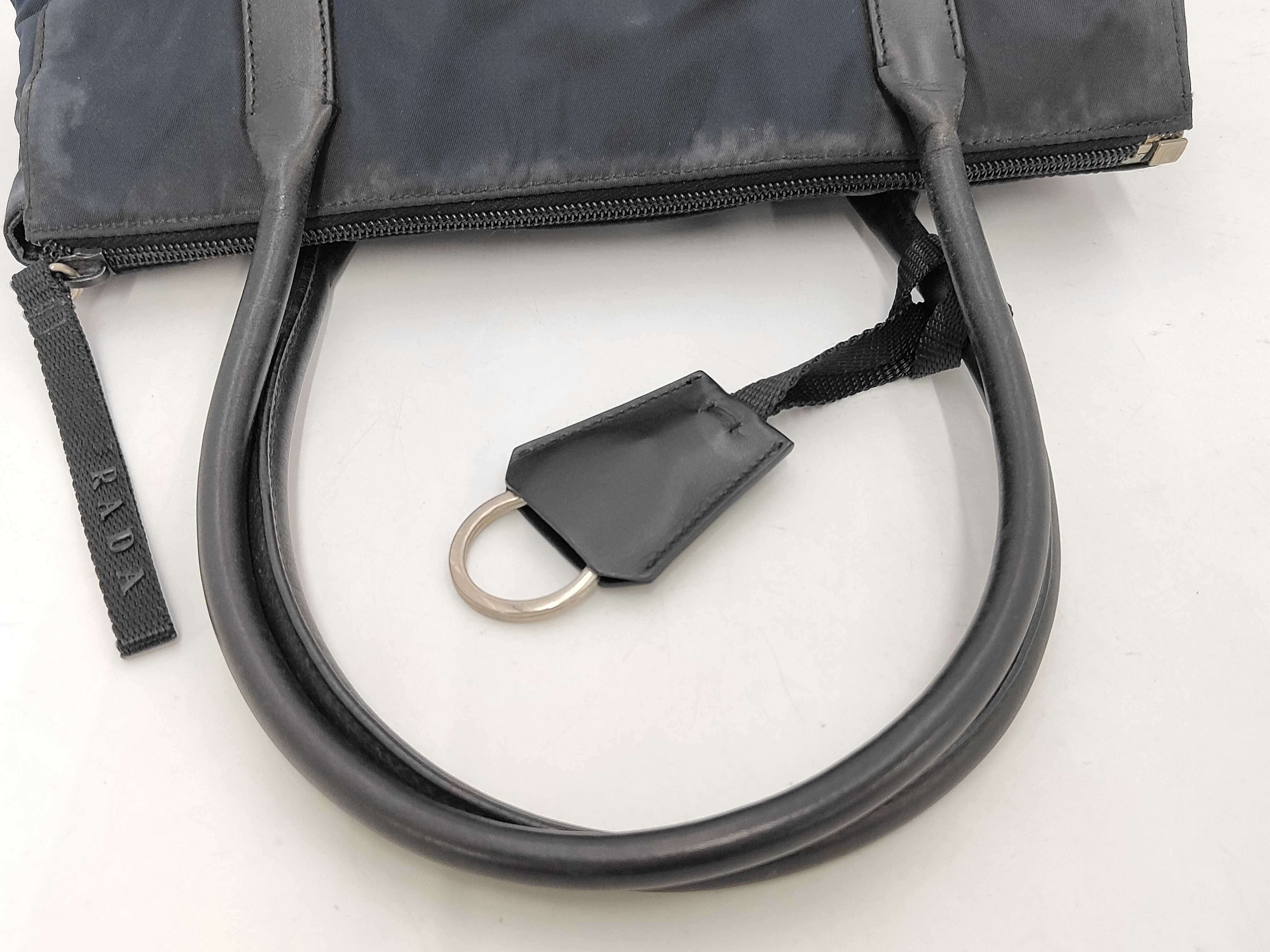 Nylon Triangle Logo Handbag — view 5