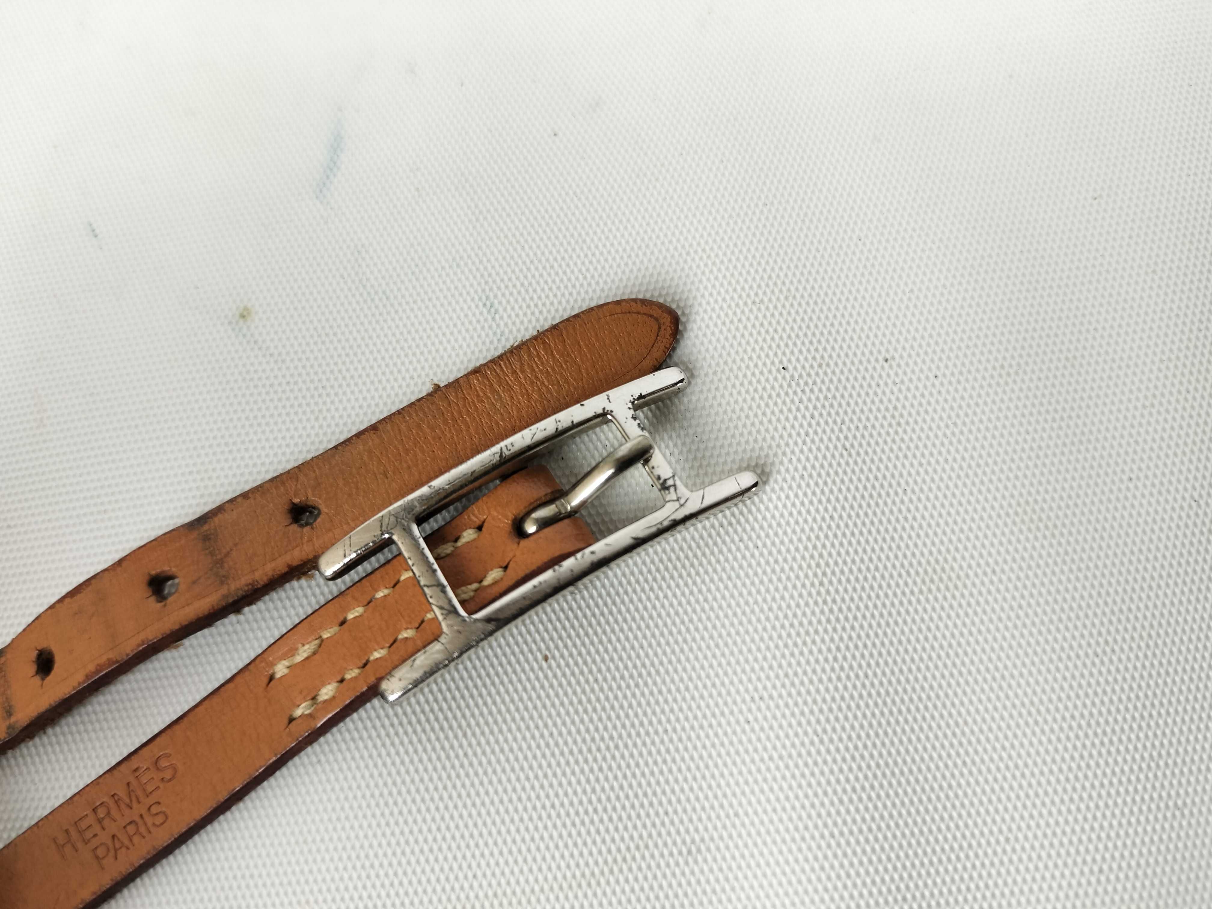 Api Leather Bracelet, Brown, H-shaped Bracelet/Bangle — view 2