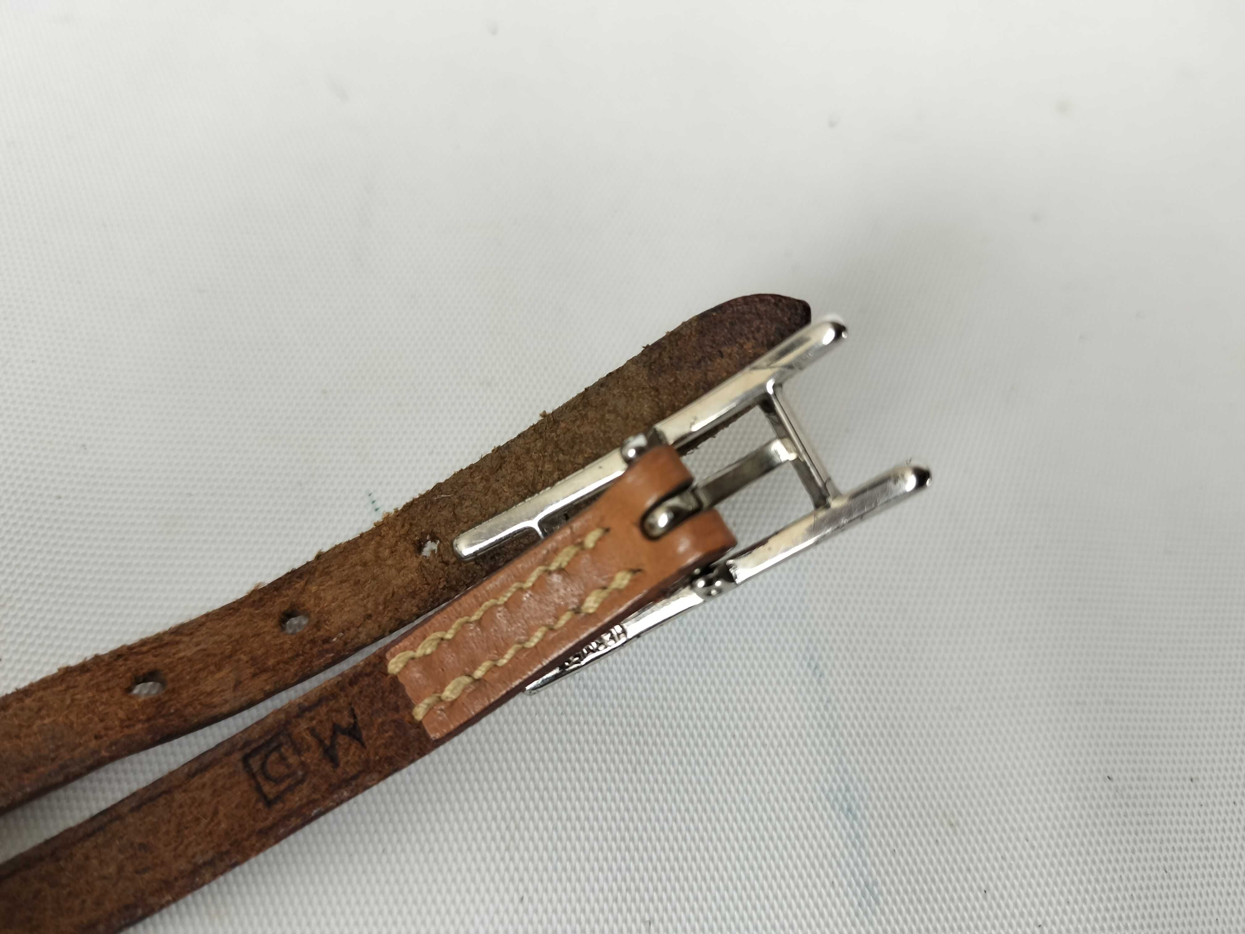 Api Leather Bracelet, Brown, H-shaped Bracelet/Bangle — view 3