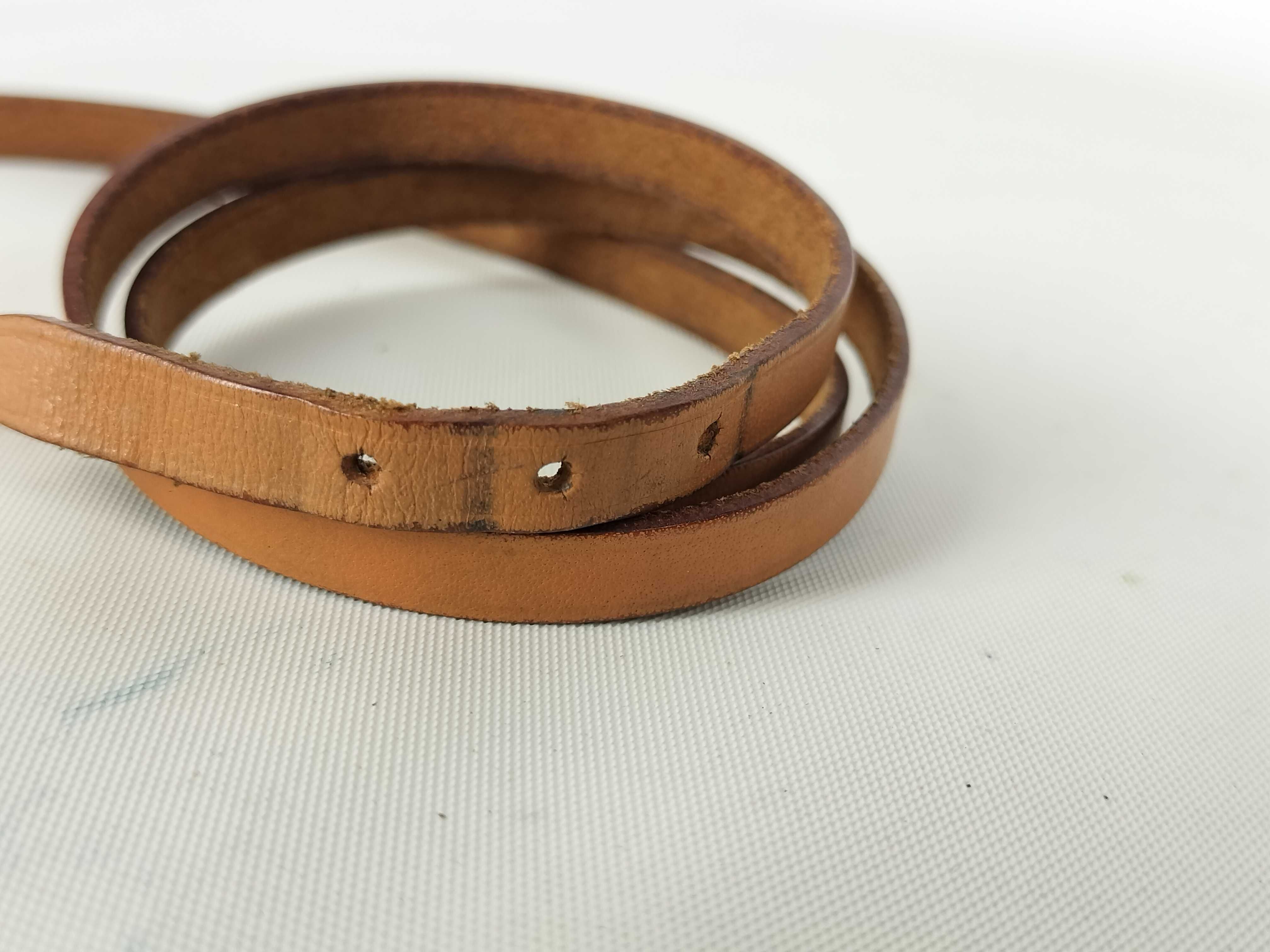 Api Leather Bracelet, Brown, H-shaped Bracelet/Bangle — view 4