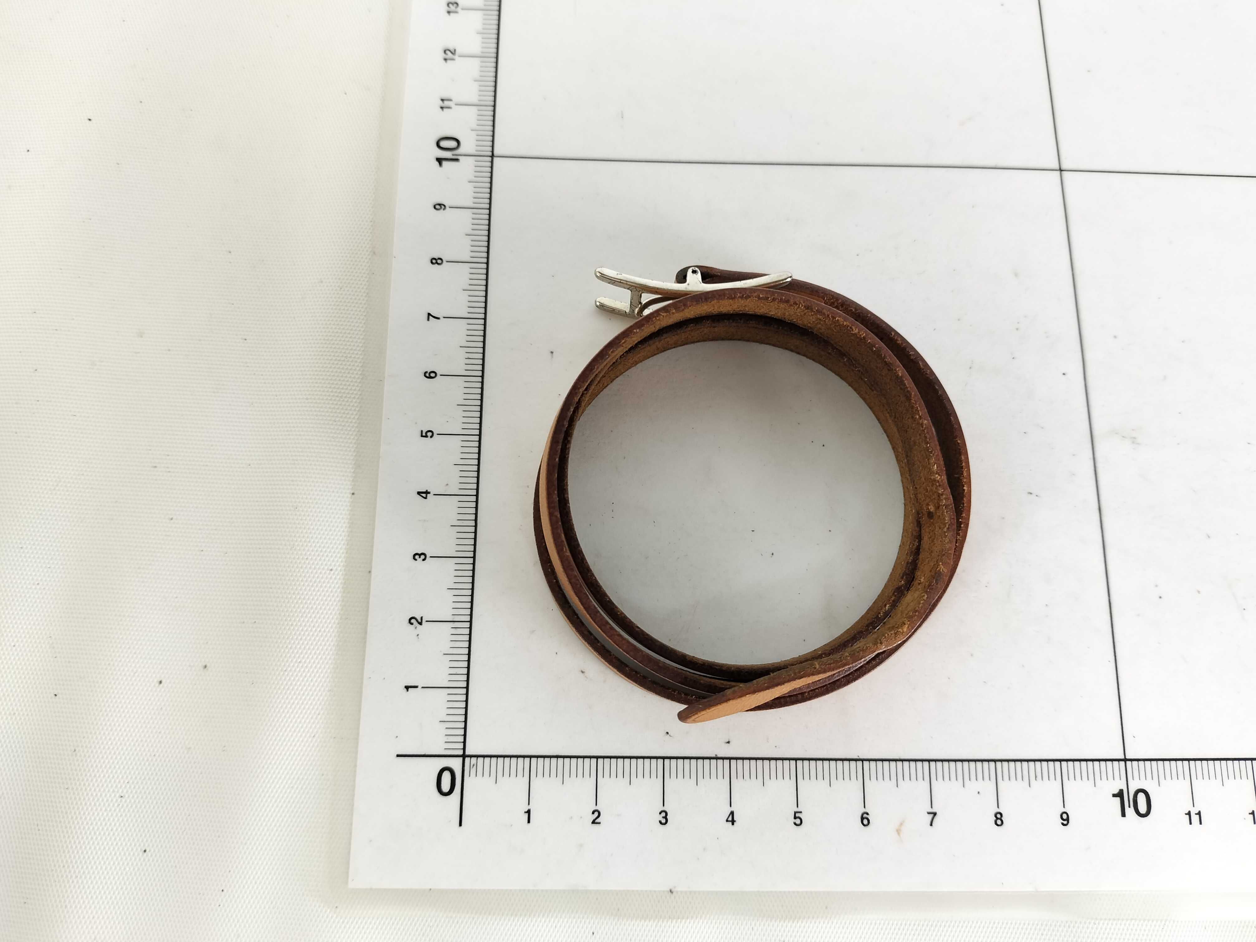 Api Leather Bracelet, Brown, H-shaped Bracelet/Bangle — view 7