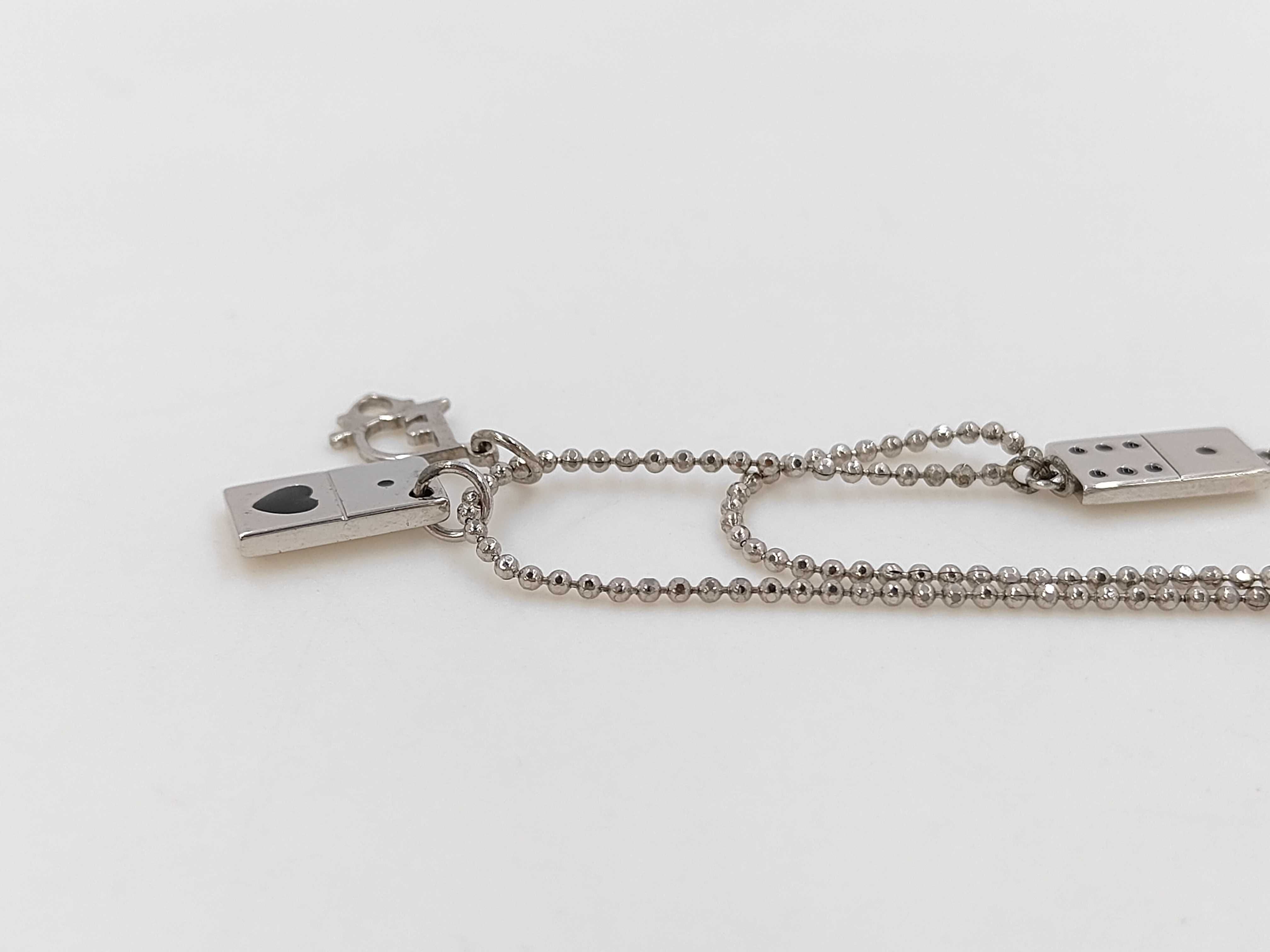 Dice Silver Necklace — view 2