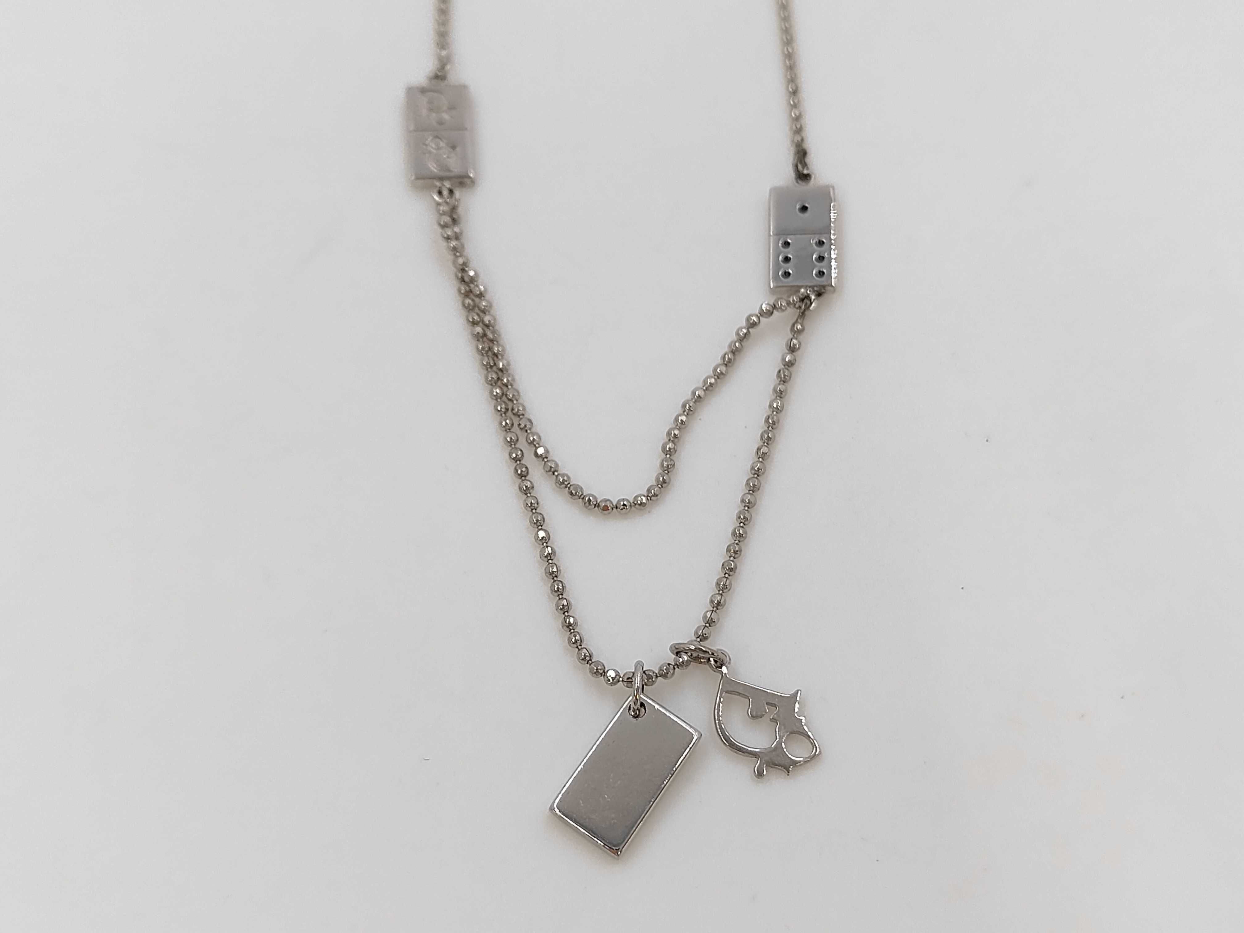 Dice Silver Necklace — view 4