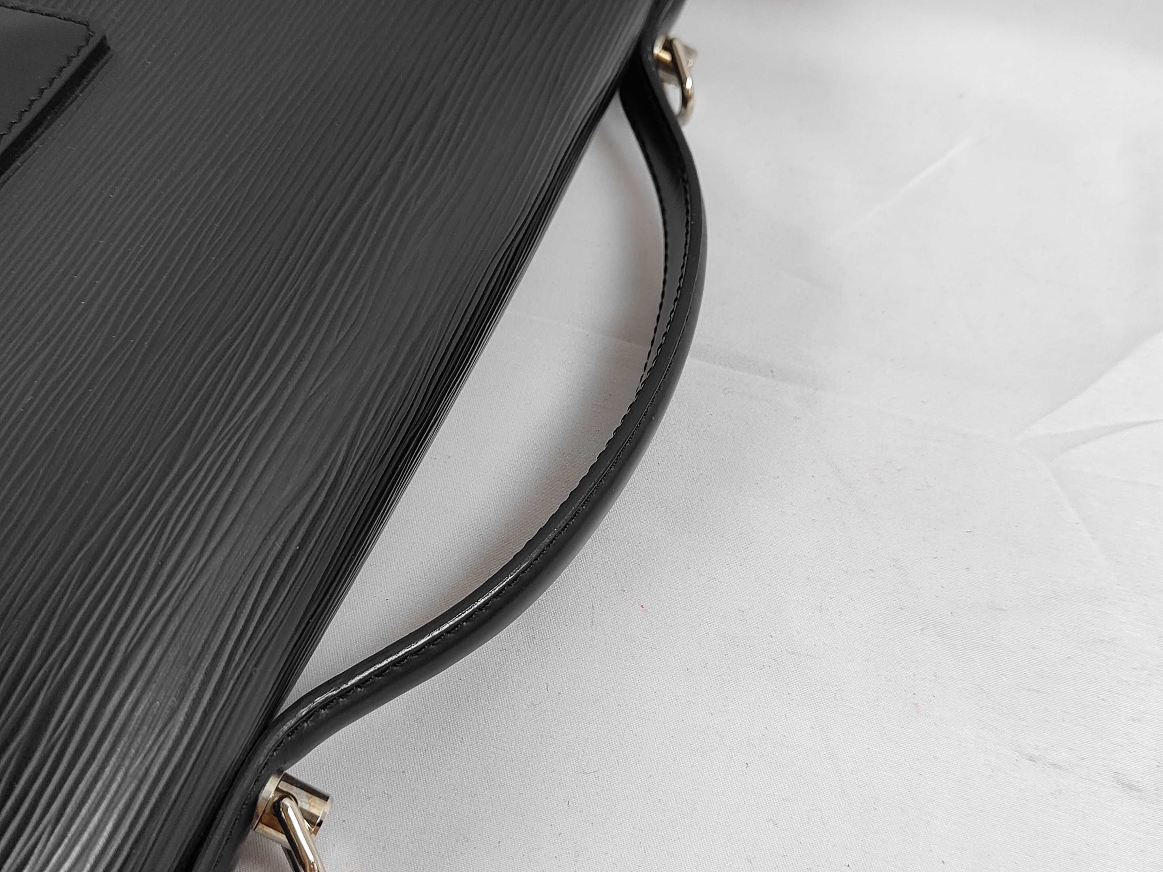 Epi Louis Vuitton Epi Monceau Handbag Shoulder Bag Silver Hardware Business Bag — view 5