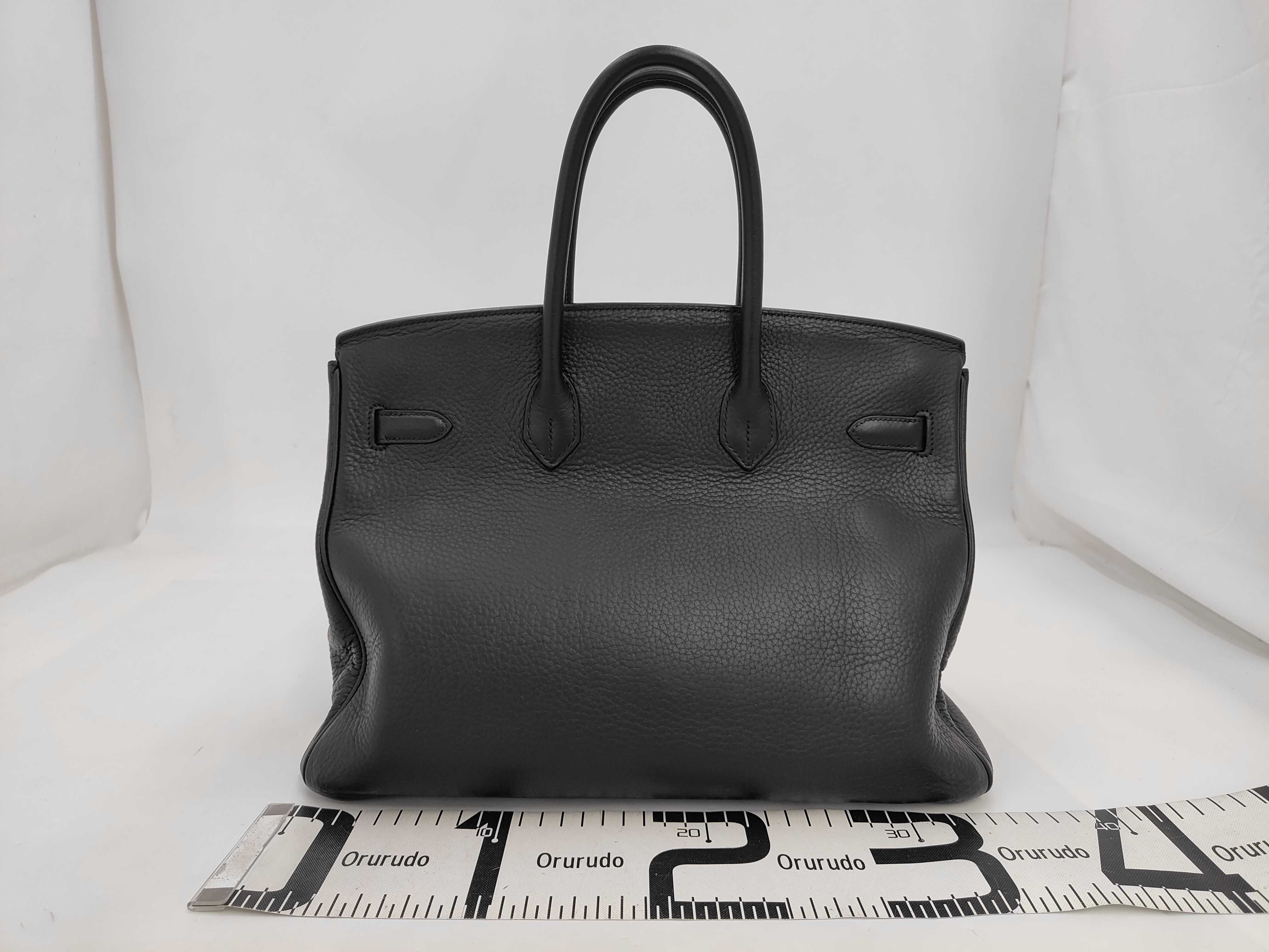 Birkin 35 Togo Black Silver Hardware M Handbag — view 2