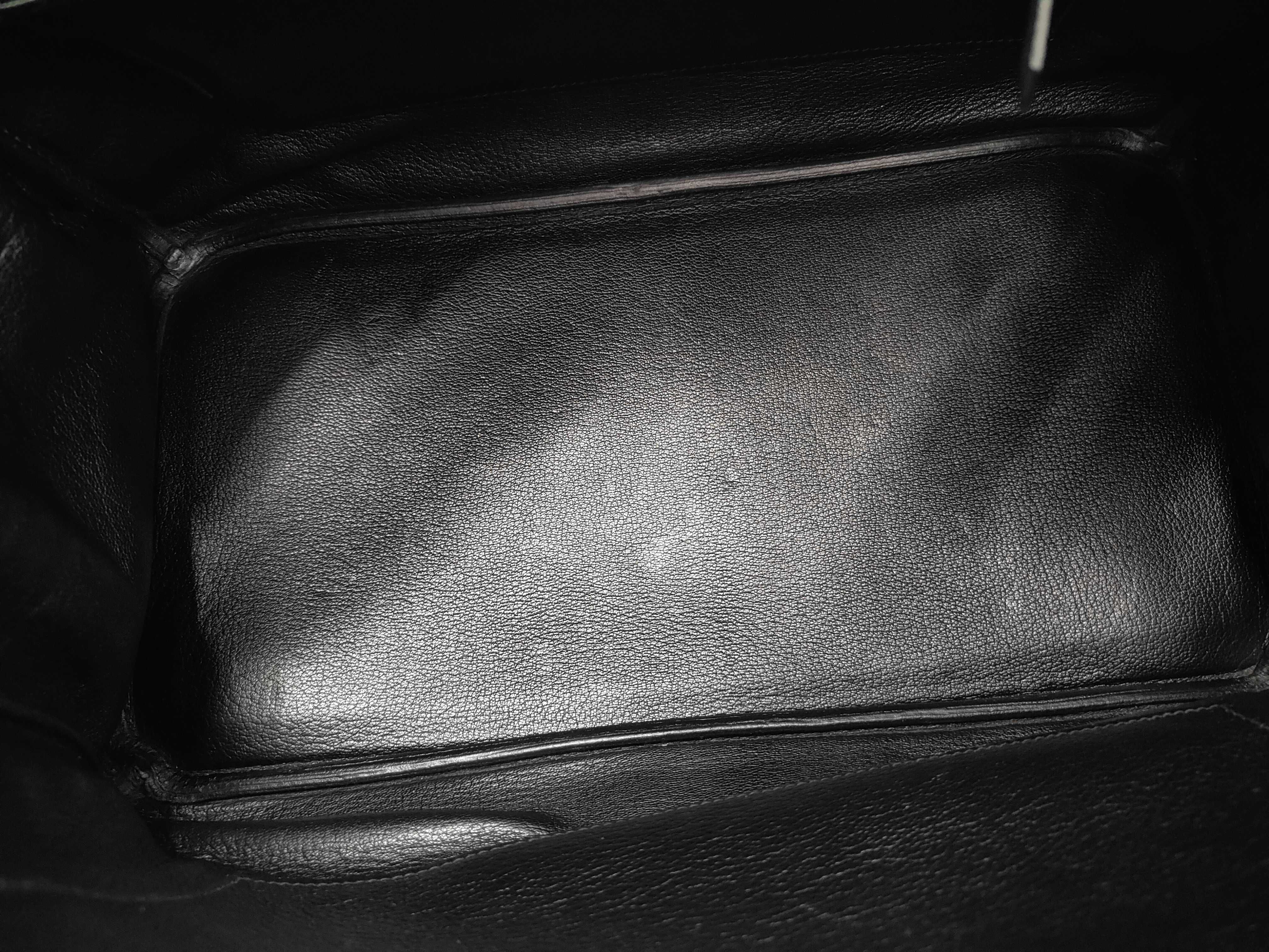 Birkin 35 Togo Black Silver Hardware M Handbag — view 10