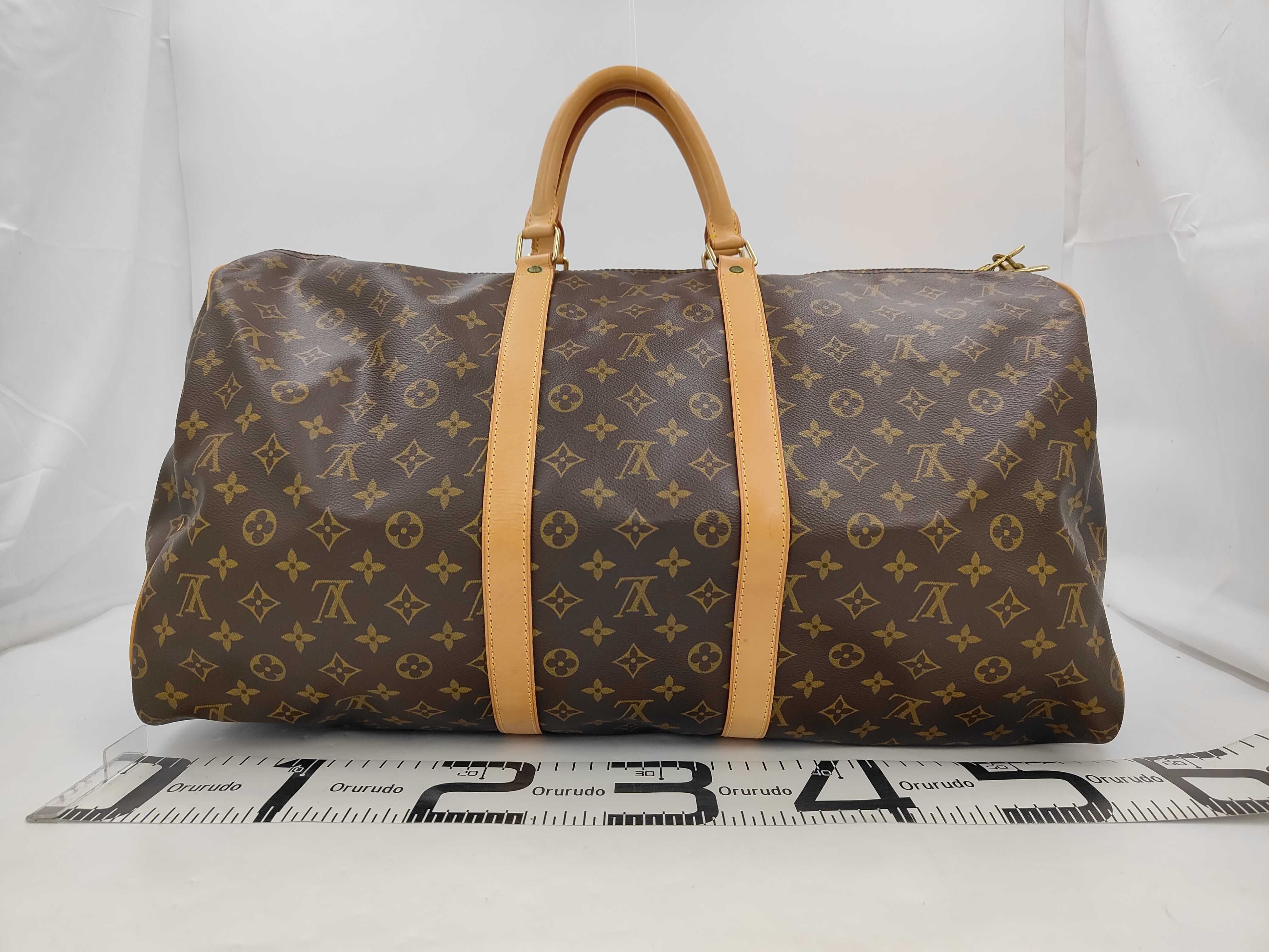 Louis Vuitton Monogram Keepall Bandoulière 55 Boston Bag (with box) — view 2