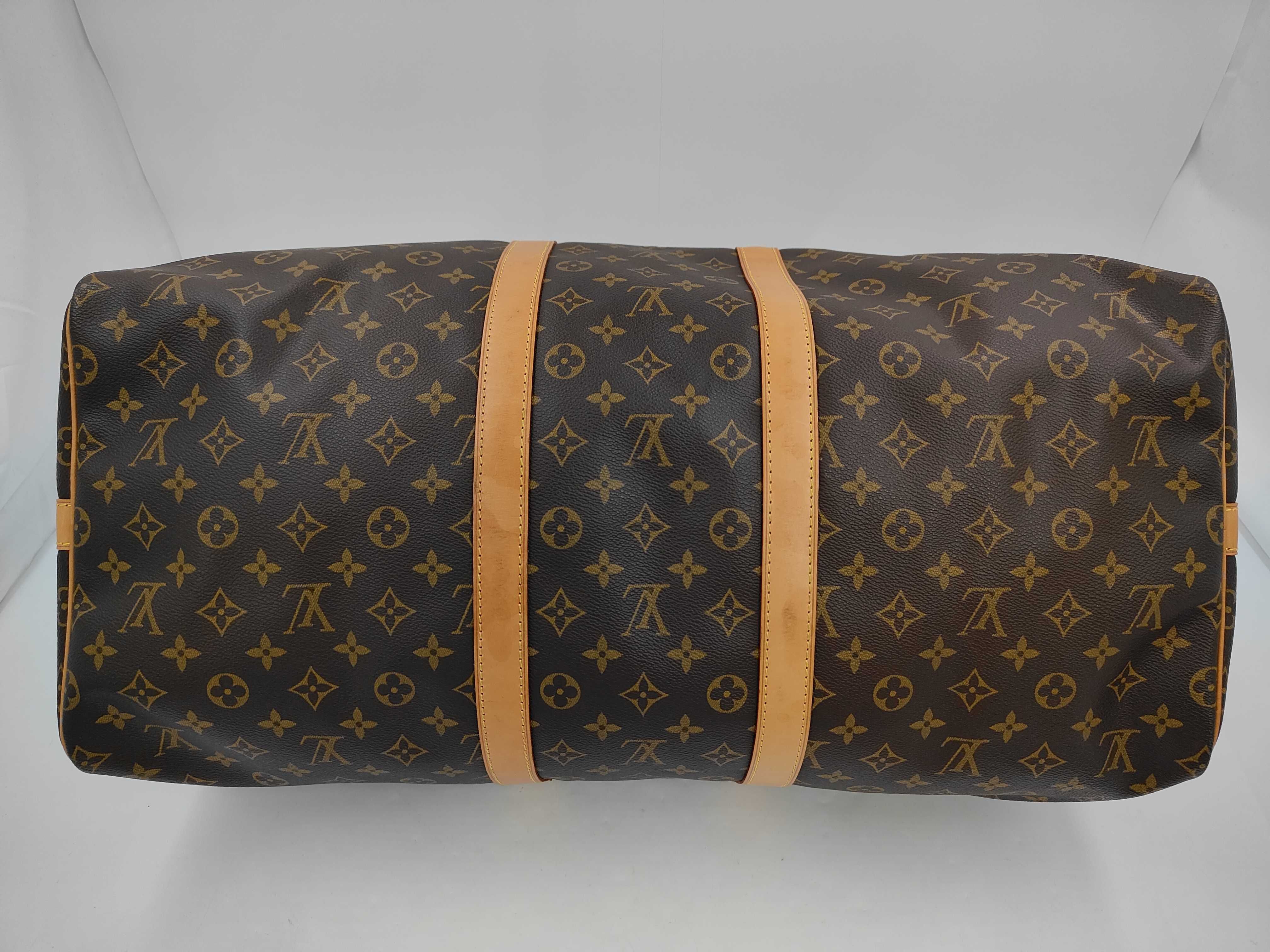 Louis Vuitton Monogram Keepall Bandoulière 55 Boston Bag (with box) — view 3