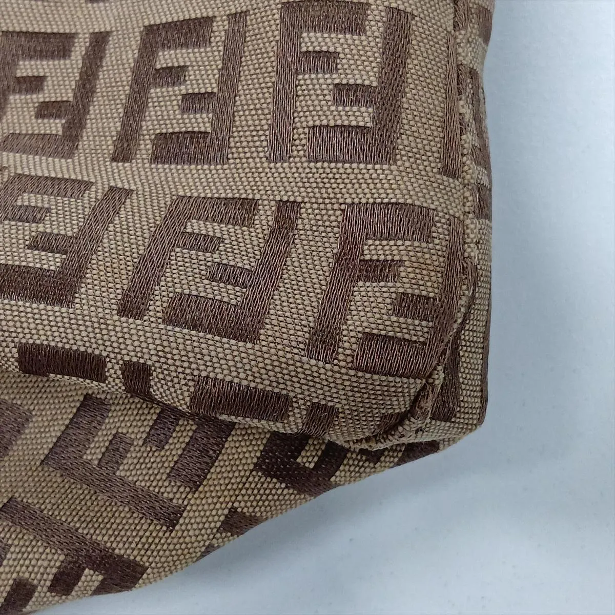 Zucchino Mamma Bucket 8BR001 Canvas x Leather Shoulder Bag Brown — view 14