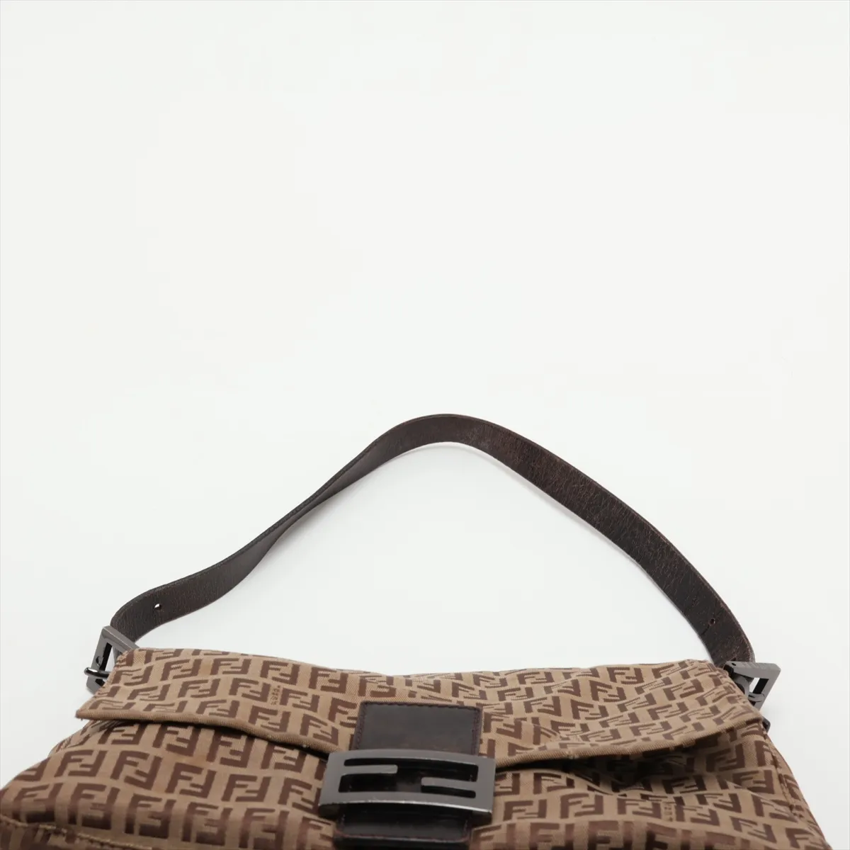 Zucchino Mamma Bucket 8BR001 Canvas x Leather Shoulder Bag Brown — view 6