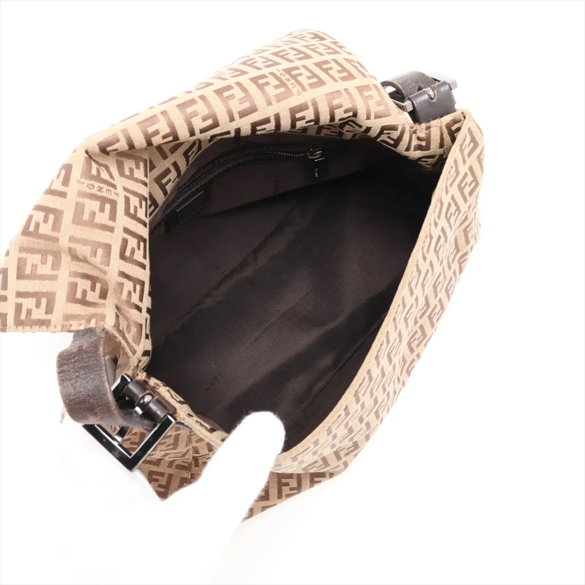 Zucchino Mamma Bucket 8BR001 Canvas x Leather Shoulder Bag Brown — view 7
