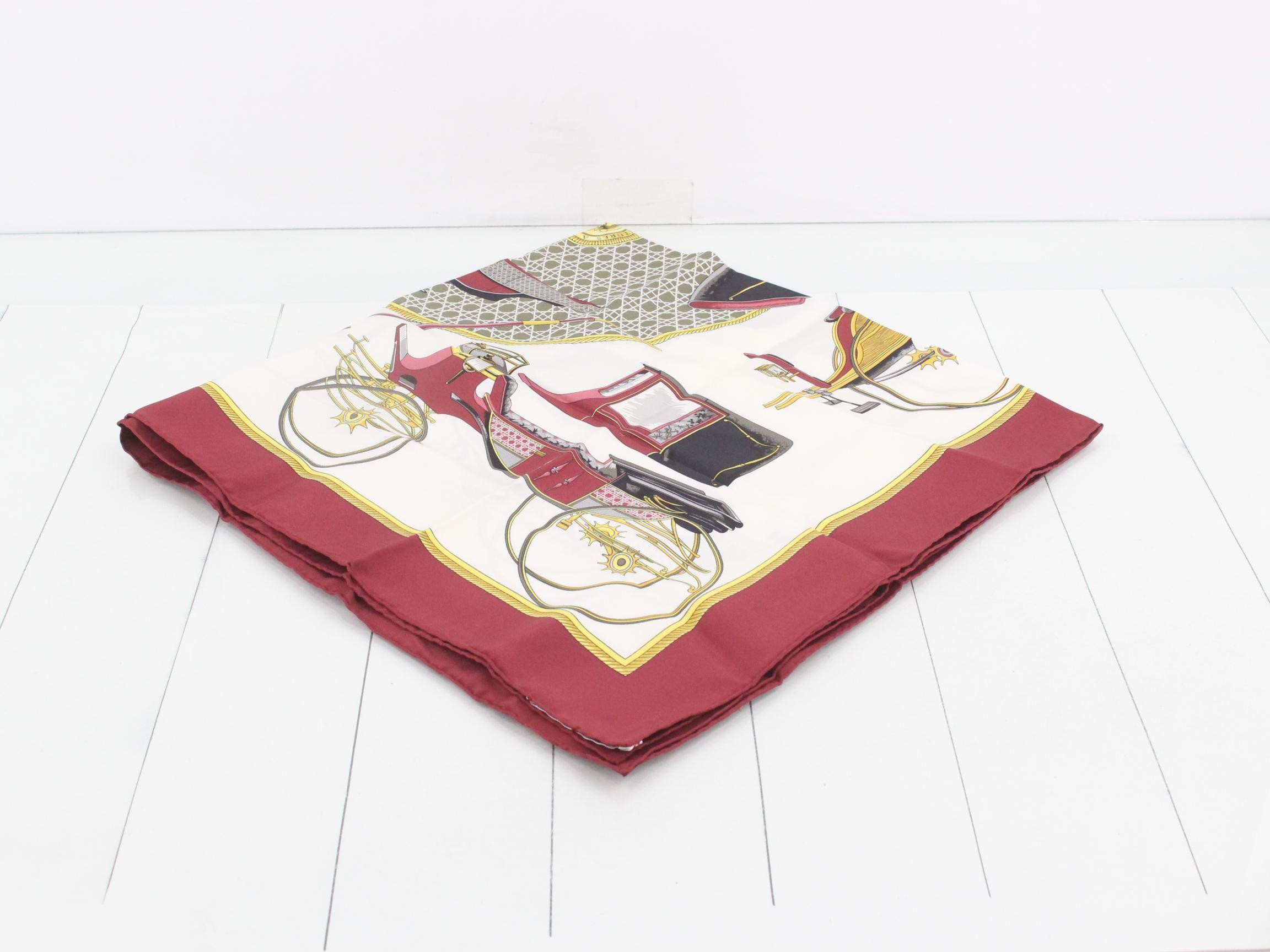 Carre 90 Carriage Motif Scarf