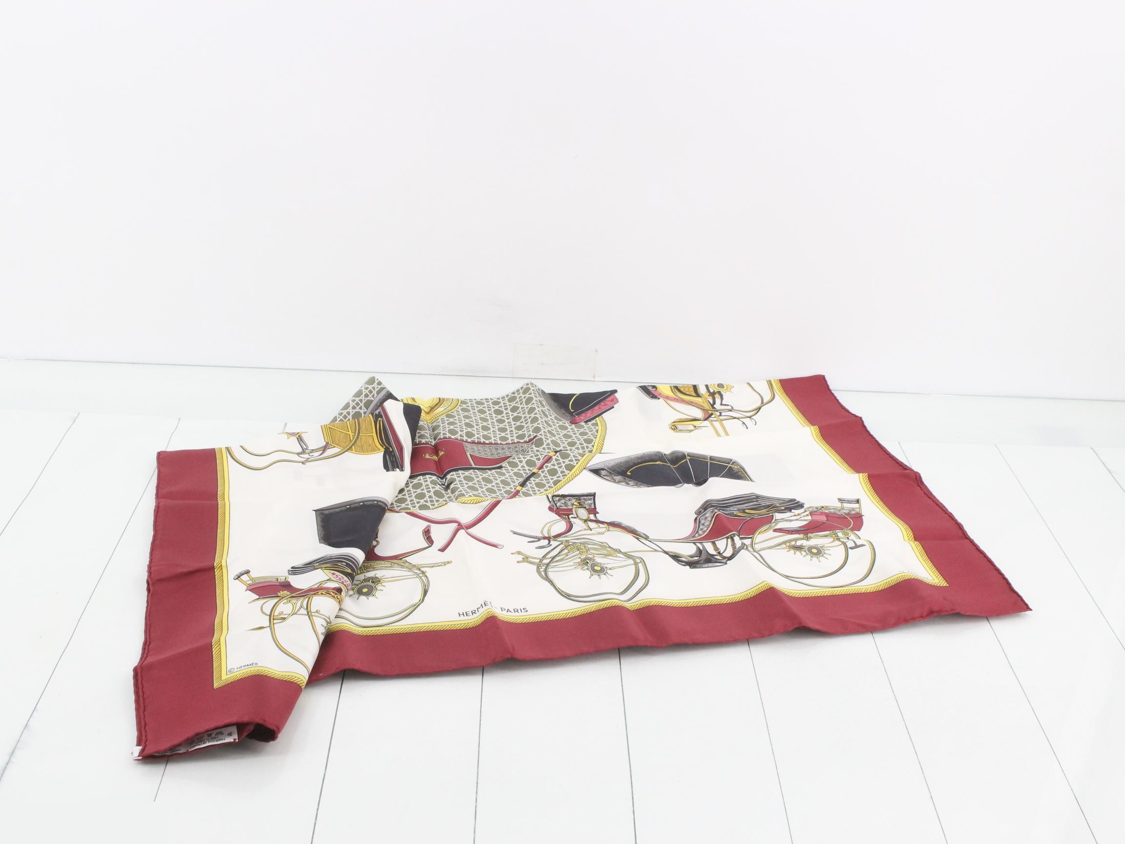 Carre 90 Carriage Motif Scarf — view 3