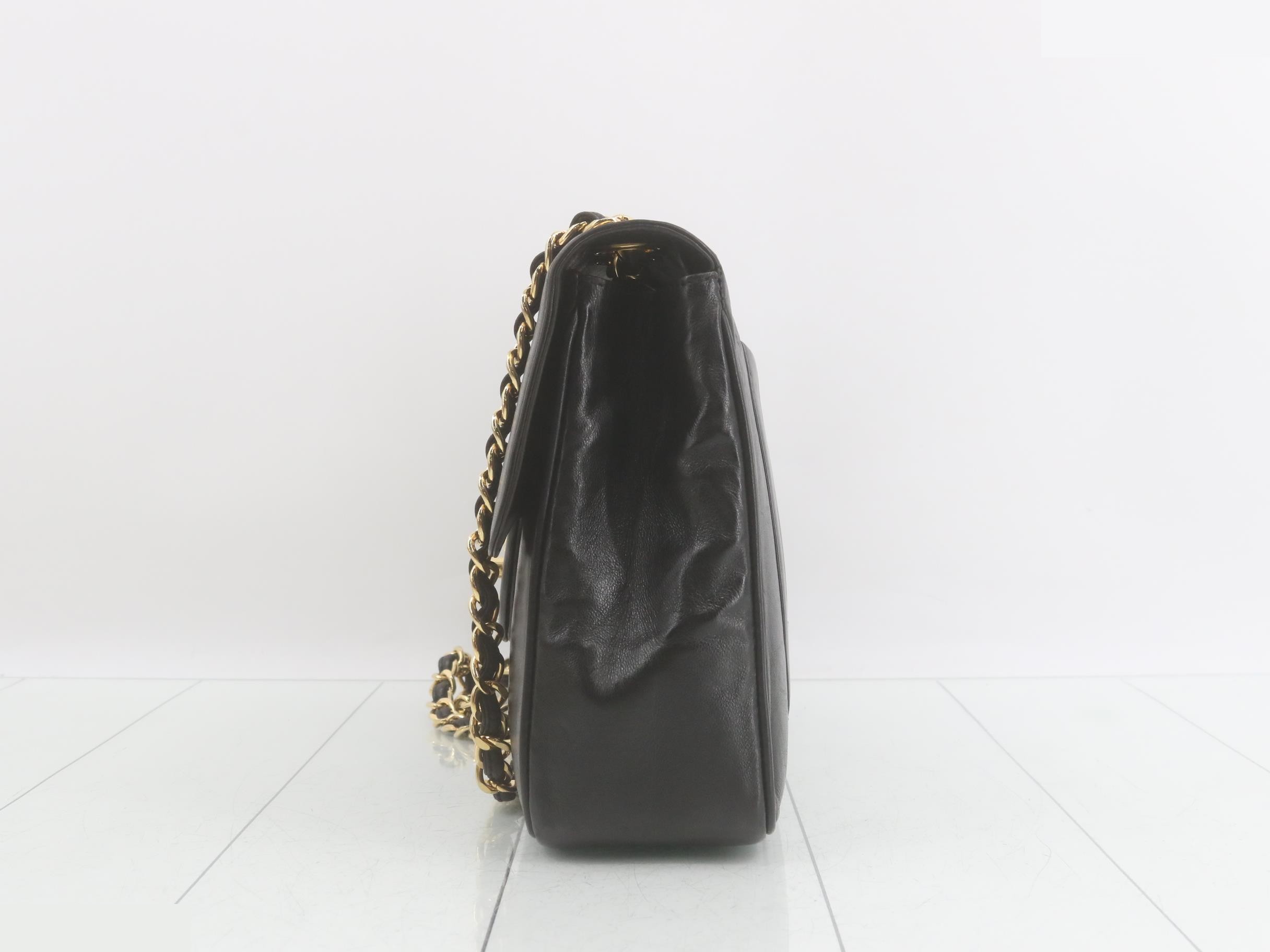 Mademoiselle Large Matelassé Lambskin Black — view 3