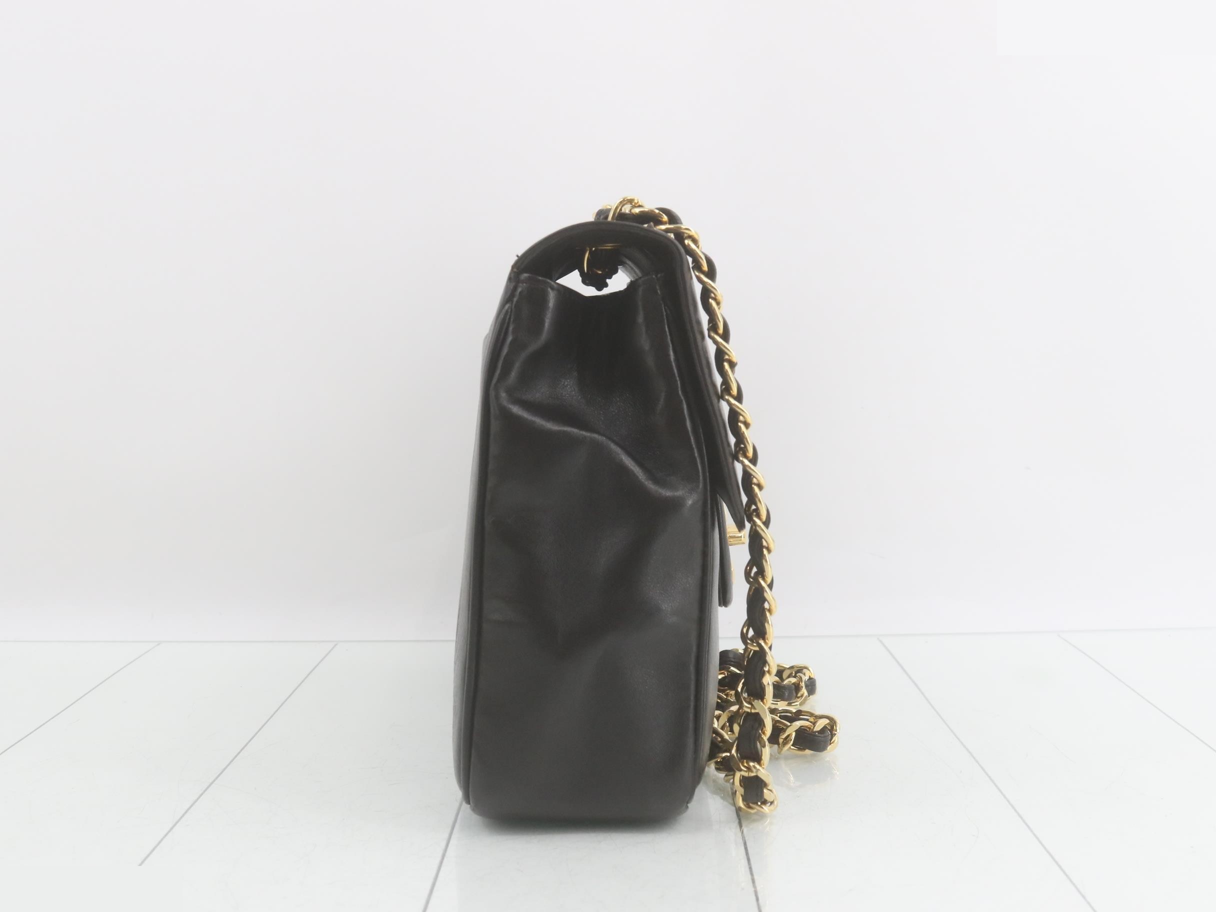 Mademoiselle Large Matelassé Lambskin Black — view 4