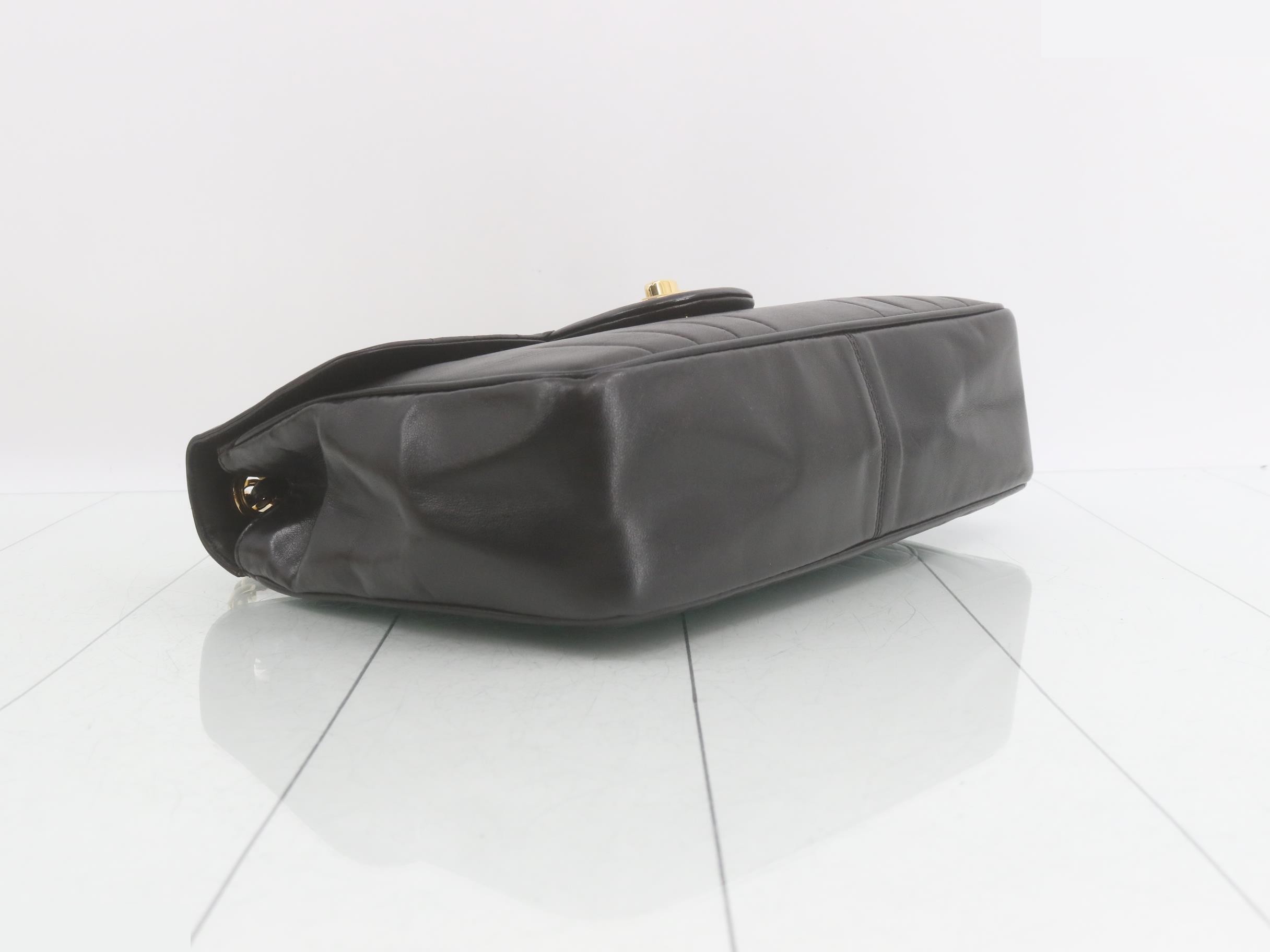 Mademoiselle Large Matelassé Lambskin Black — view 5