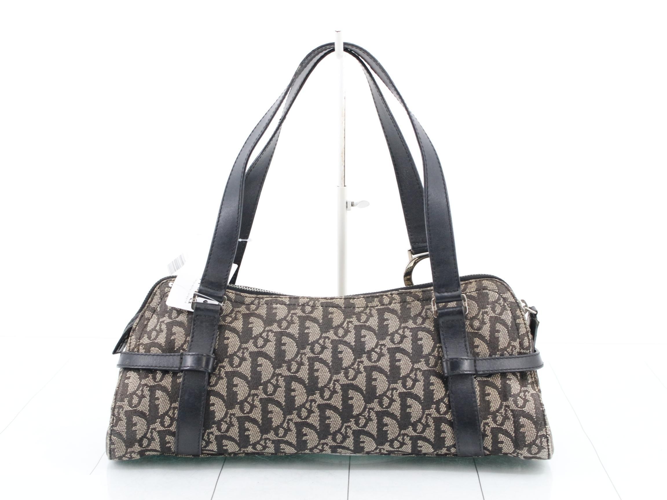 Trotter/Oblique Canvas/Leather Semi-Shoulder Bag — view 2