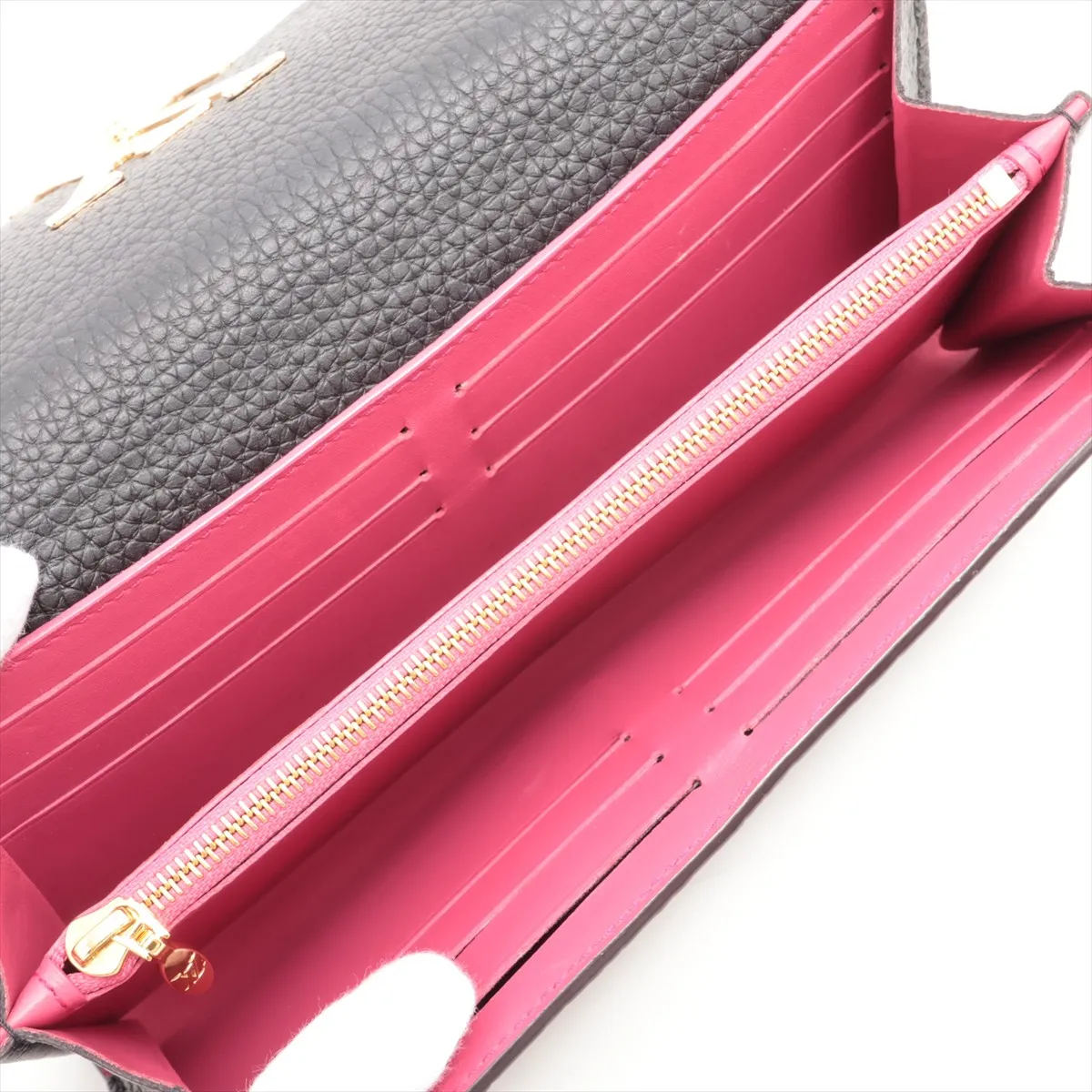 Taurillon Portefeuille Capucines M61248 Noir Long Wallet RFID Reactive — view 4