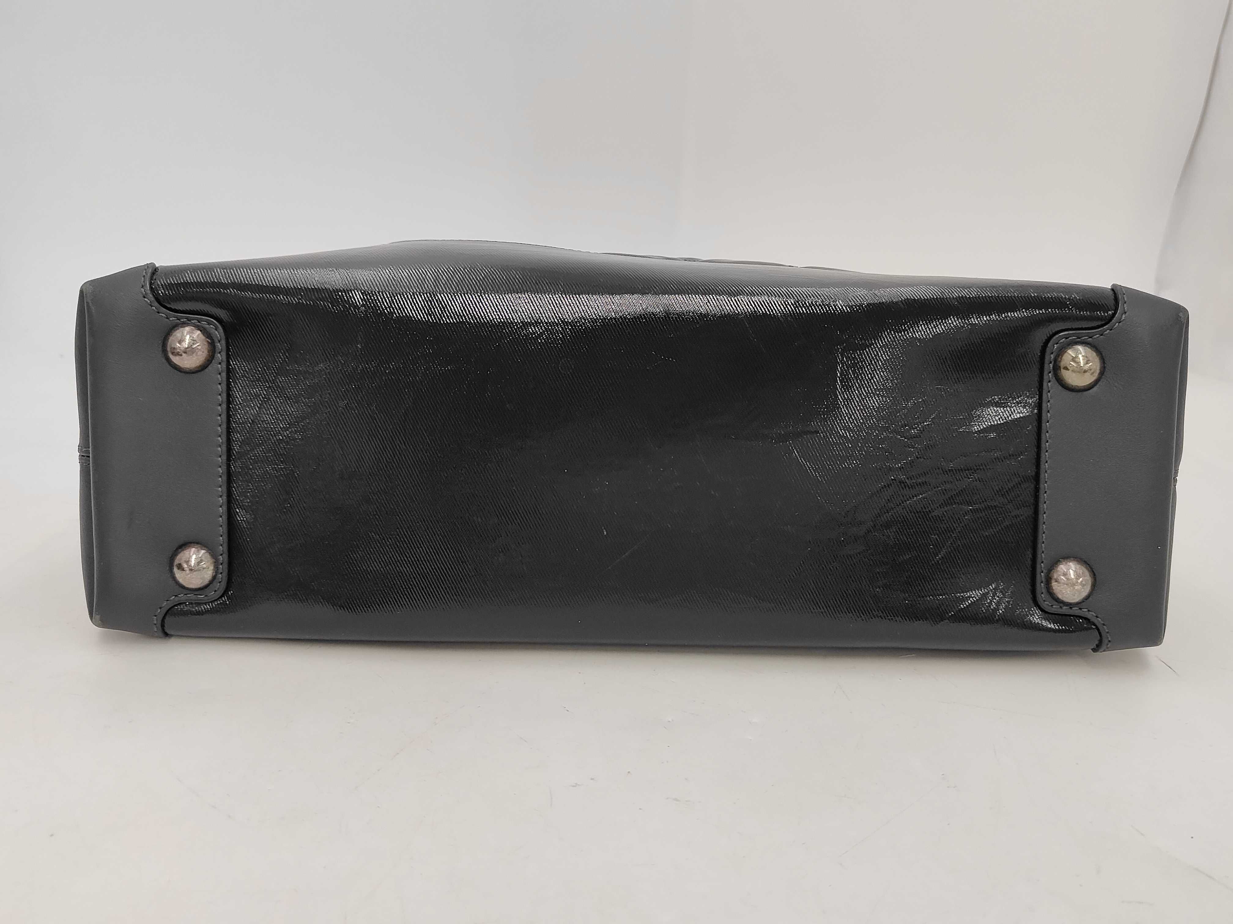 Tote Bag, PVC Leather, Black Tote Bag — view 6