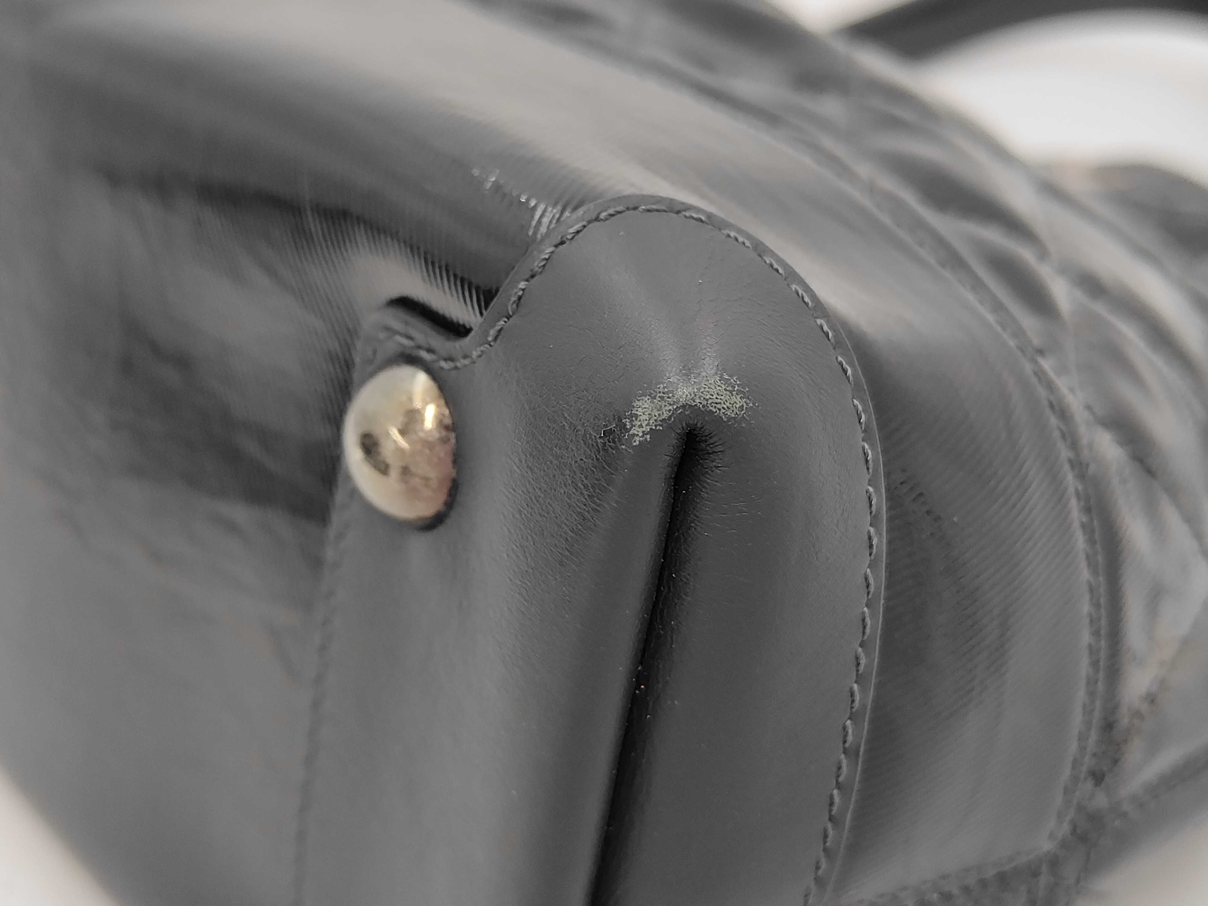 Tote Bag, PVC Leather, Black Tote Bag — view 7