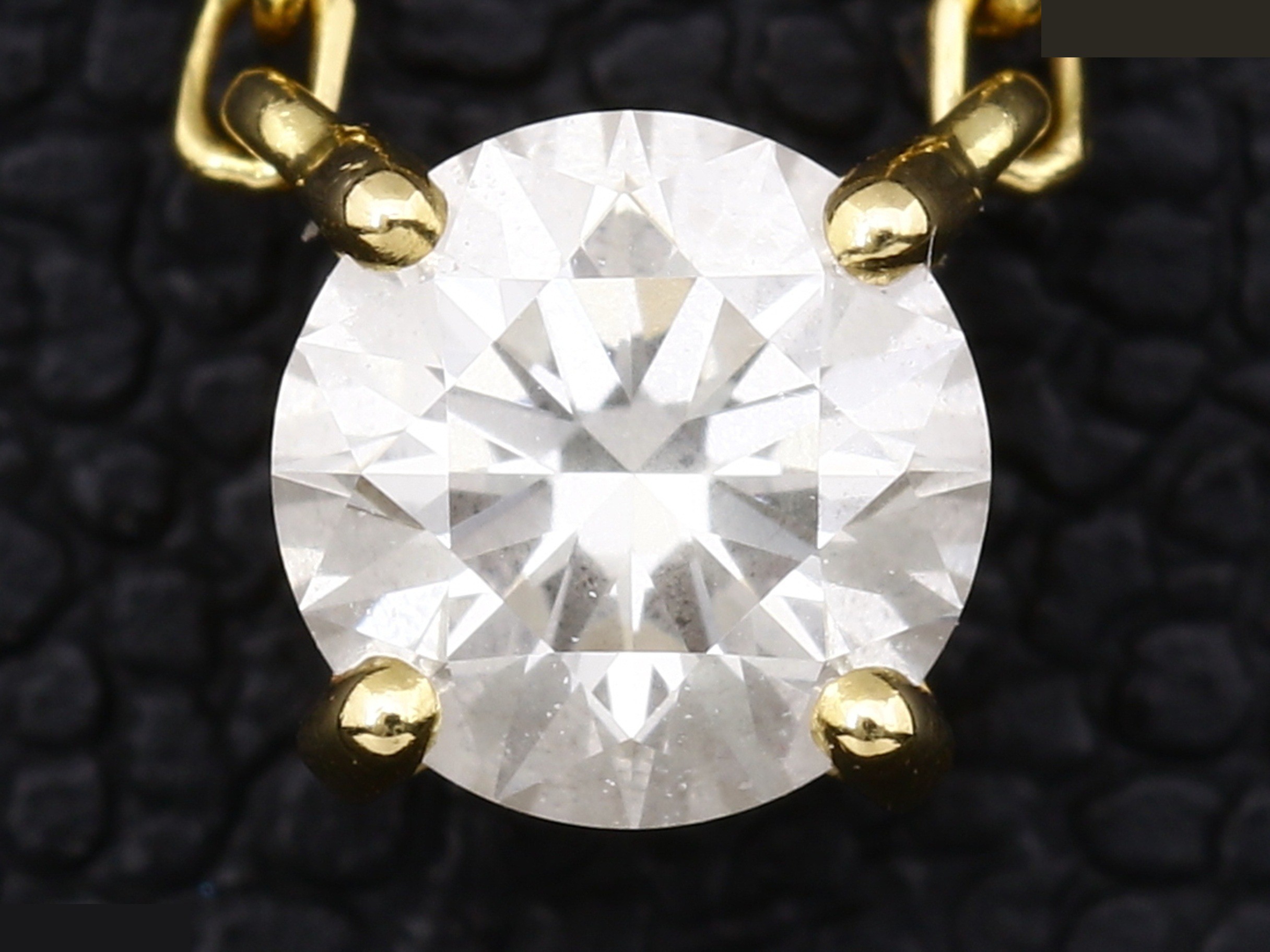 750YG Diamond Necklace, 0.24ct/G/VS1/3EX/FAINT — view 2