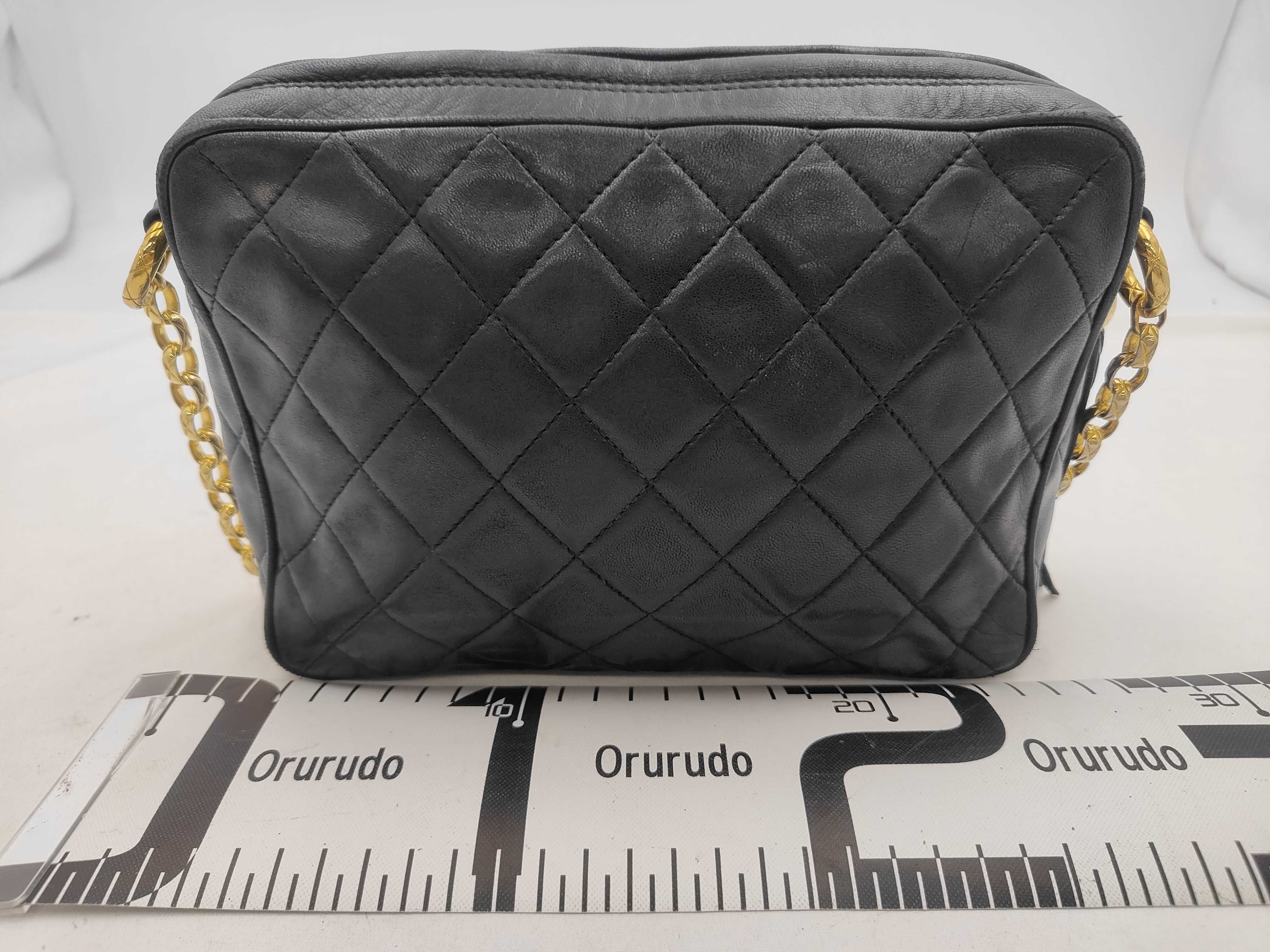 Lambskin Fringe Black Shoulder Bag — view 2