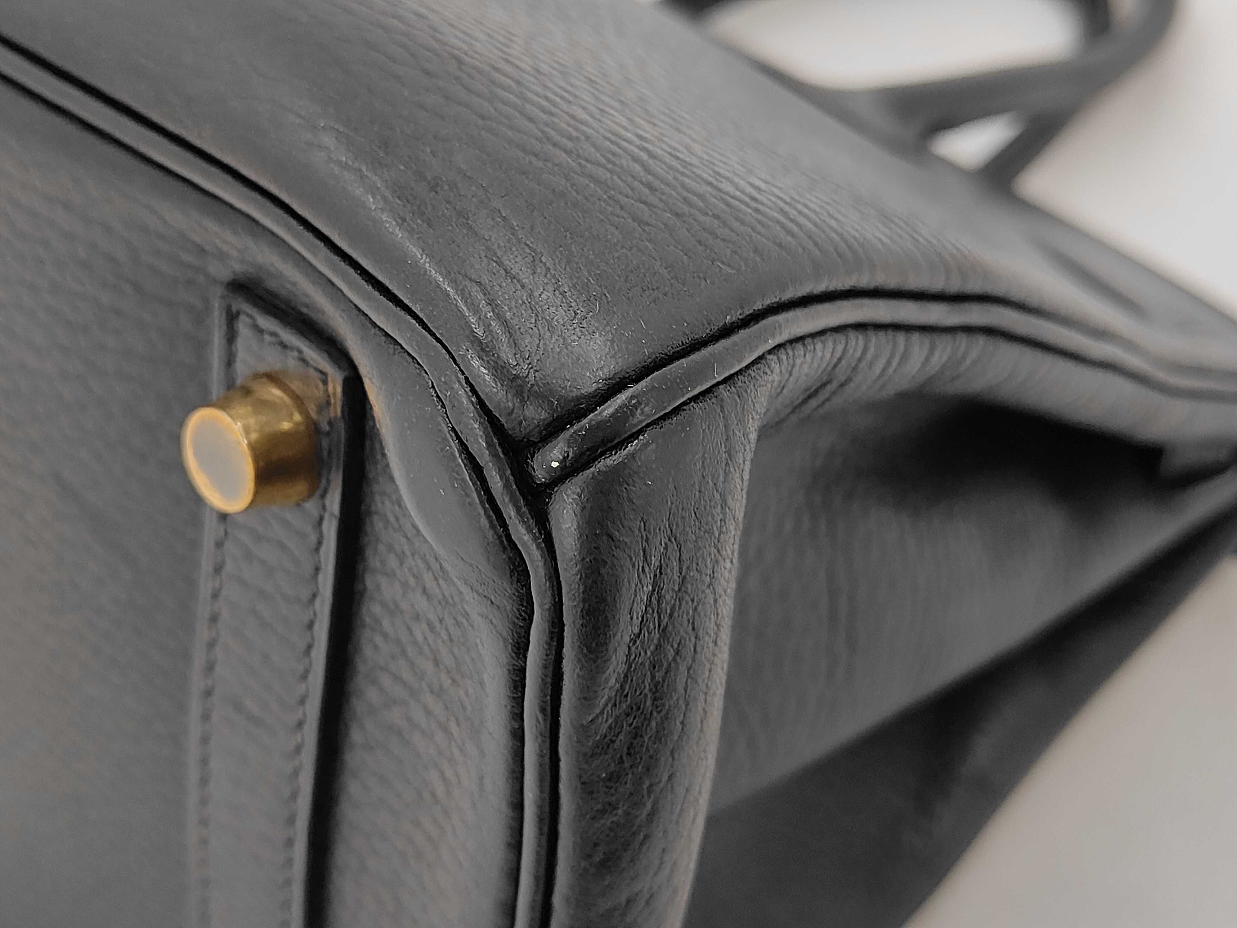 Birkin 30 Ardennes Black G Stamp Handbag — view 3