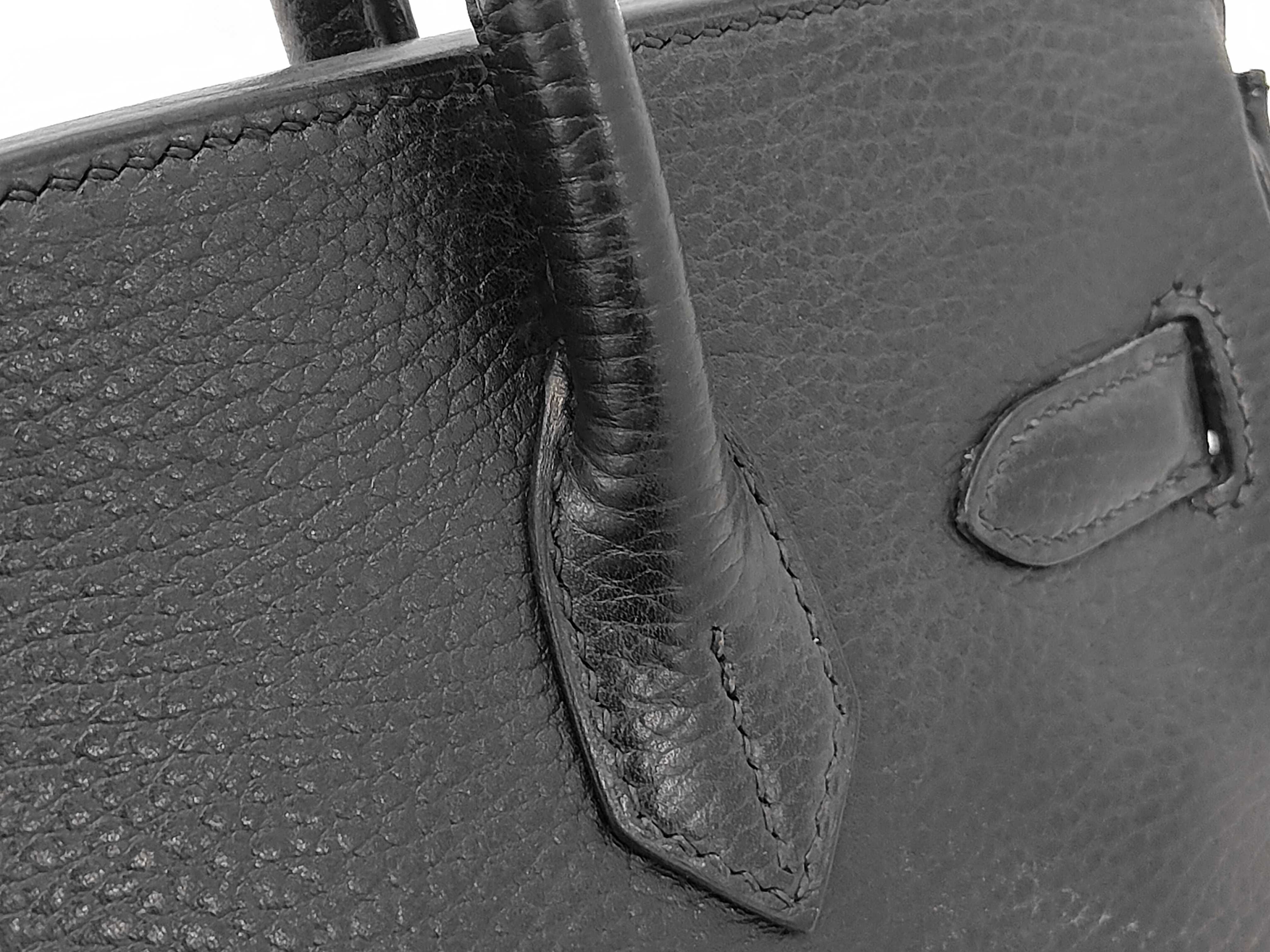 Birkin 30 Ardennes Black G Stamp Handbag — view 7