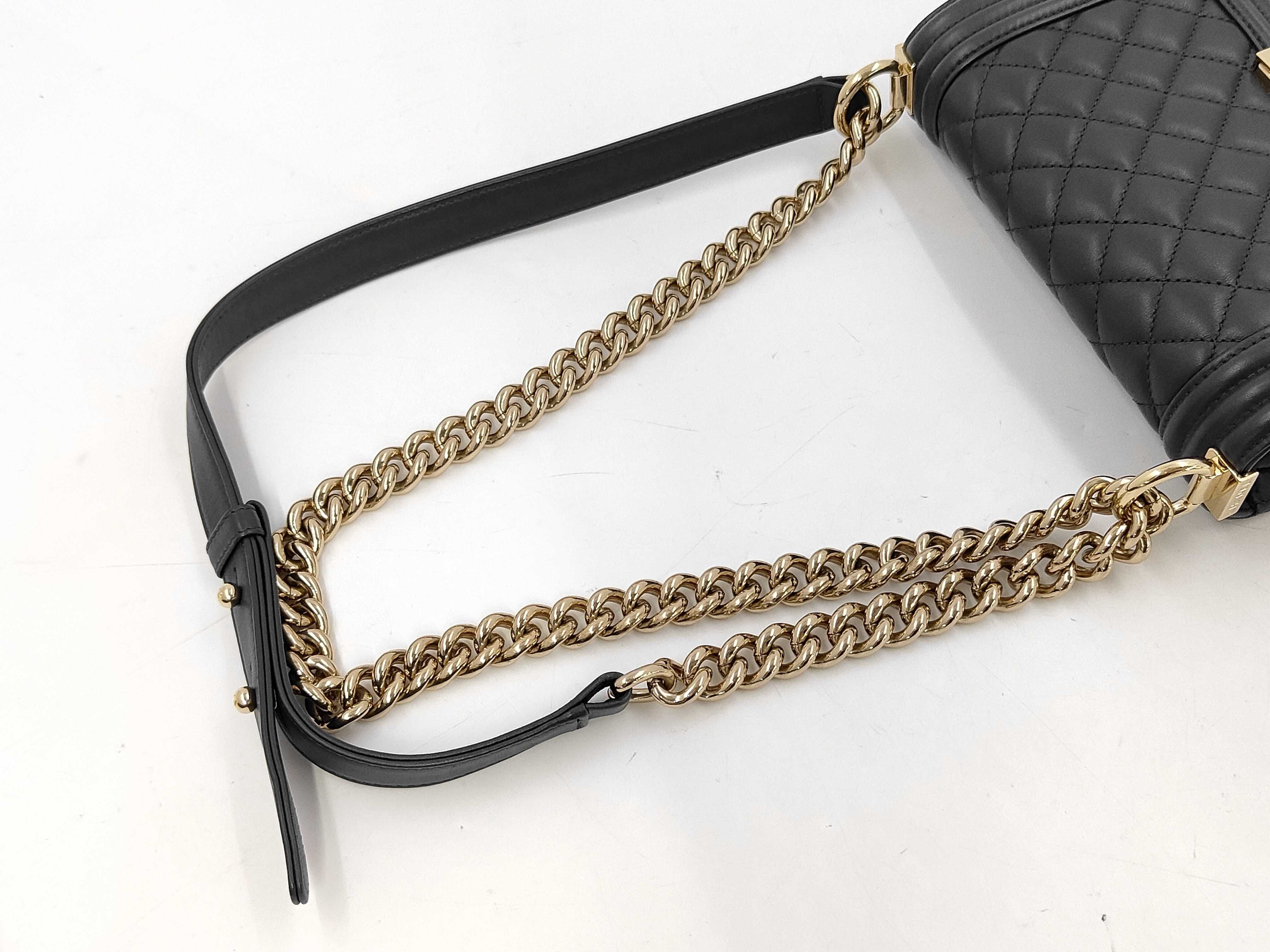 Boy Chanel 20 Lambskin Shoulder Bag — view 5