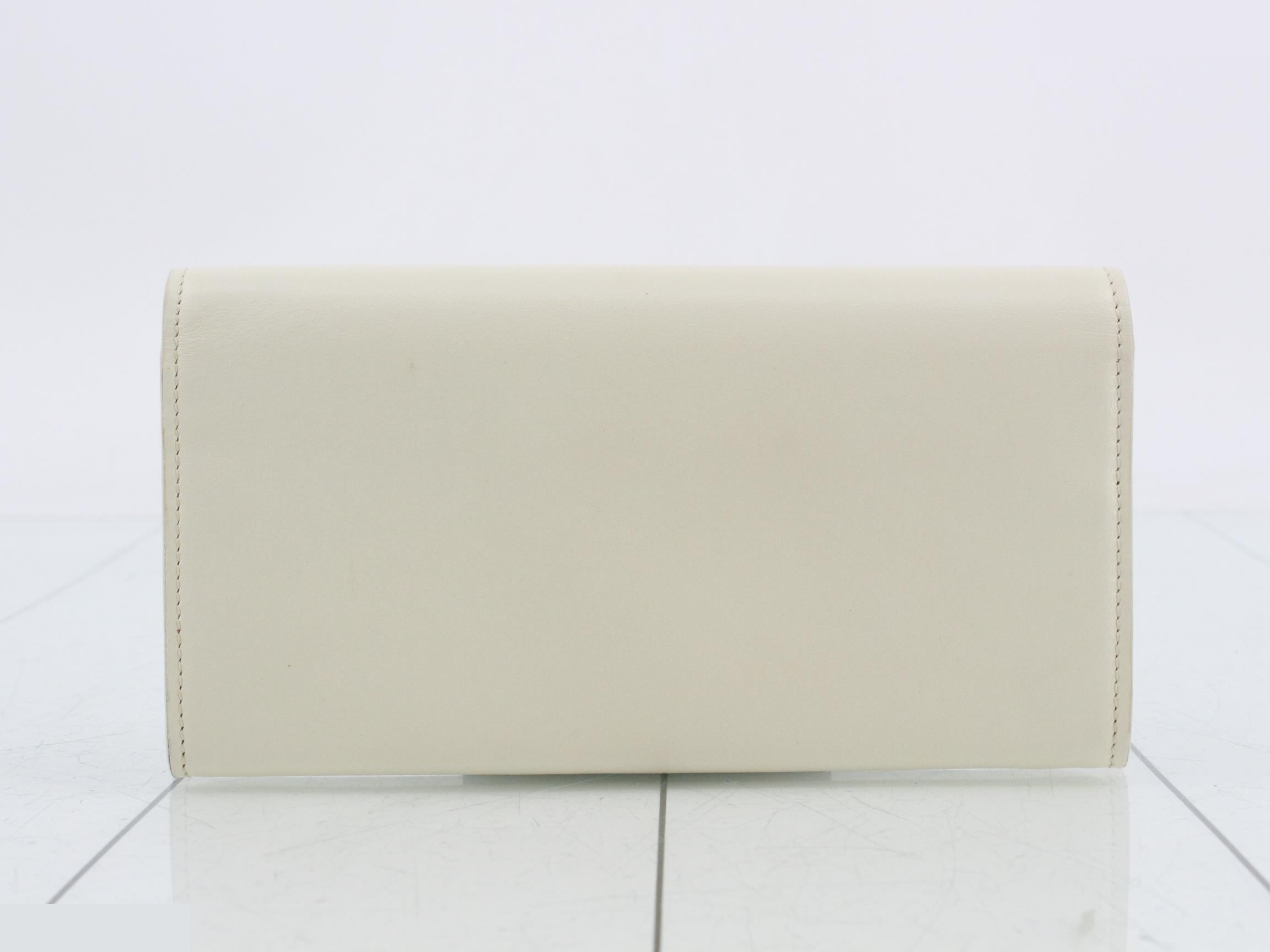 Logo long wallet, white — view 2